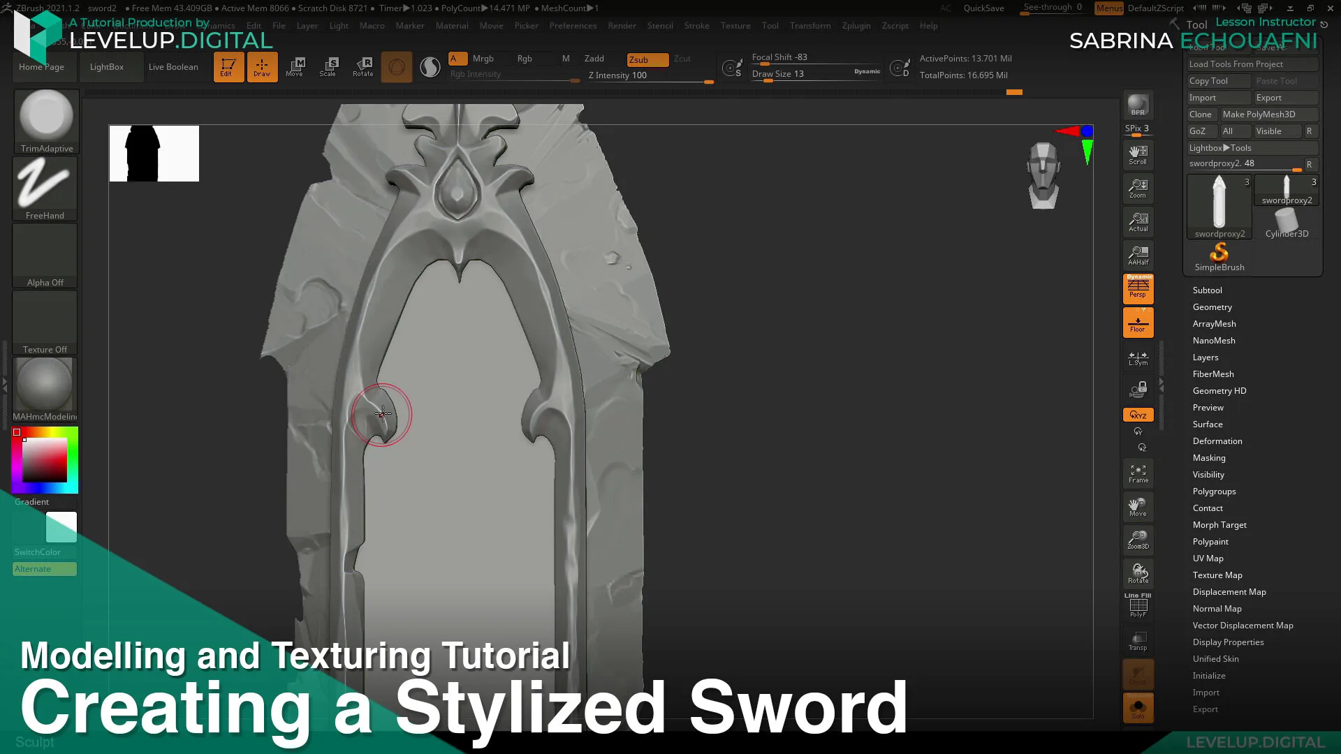 Creating a Stylized Sword | Sabrina Echouafni