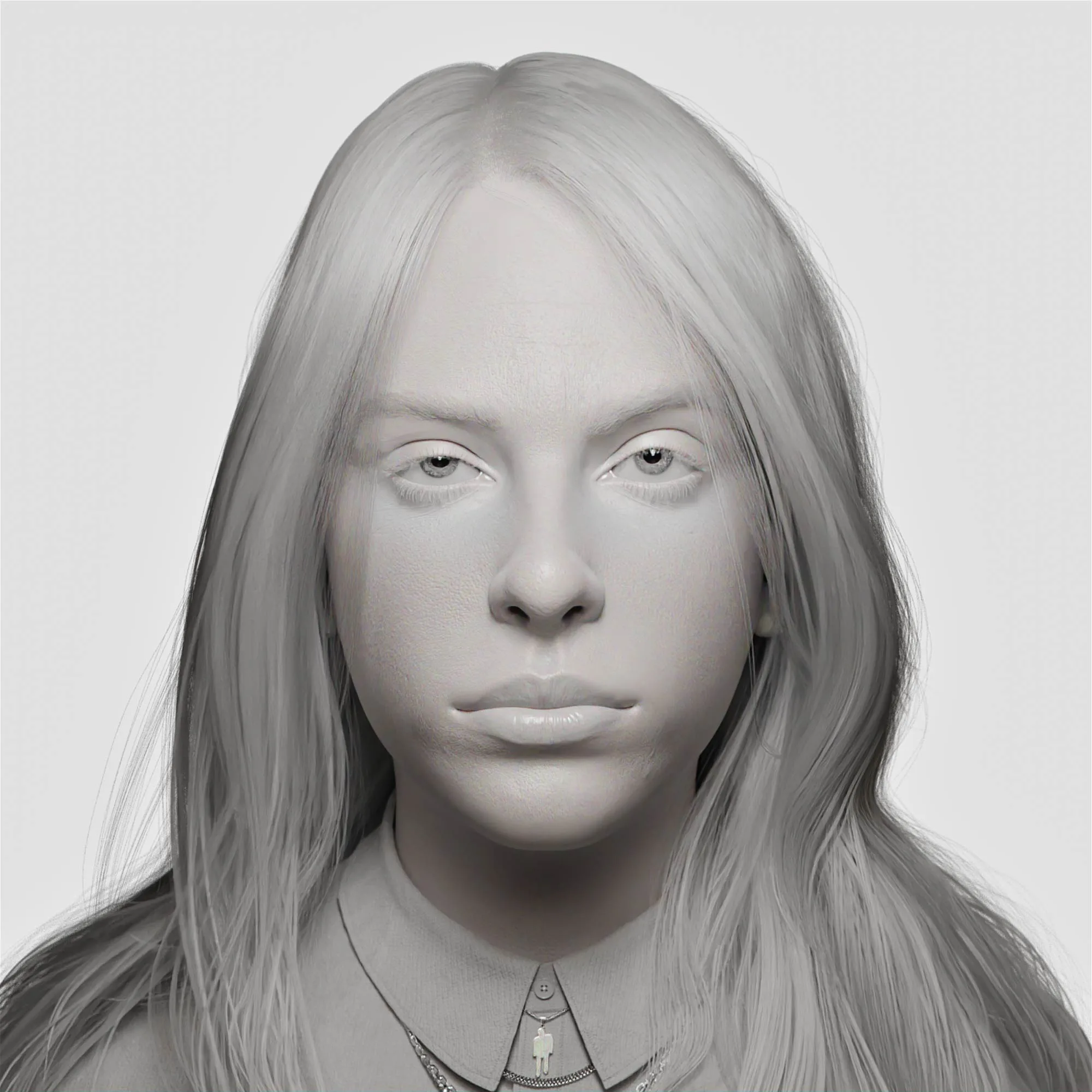 3D Billie eilish 3D Model | Blender3d