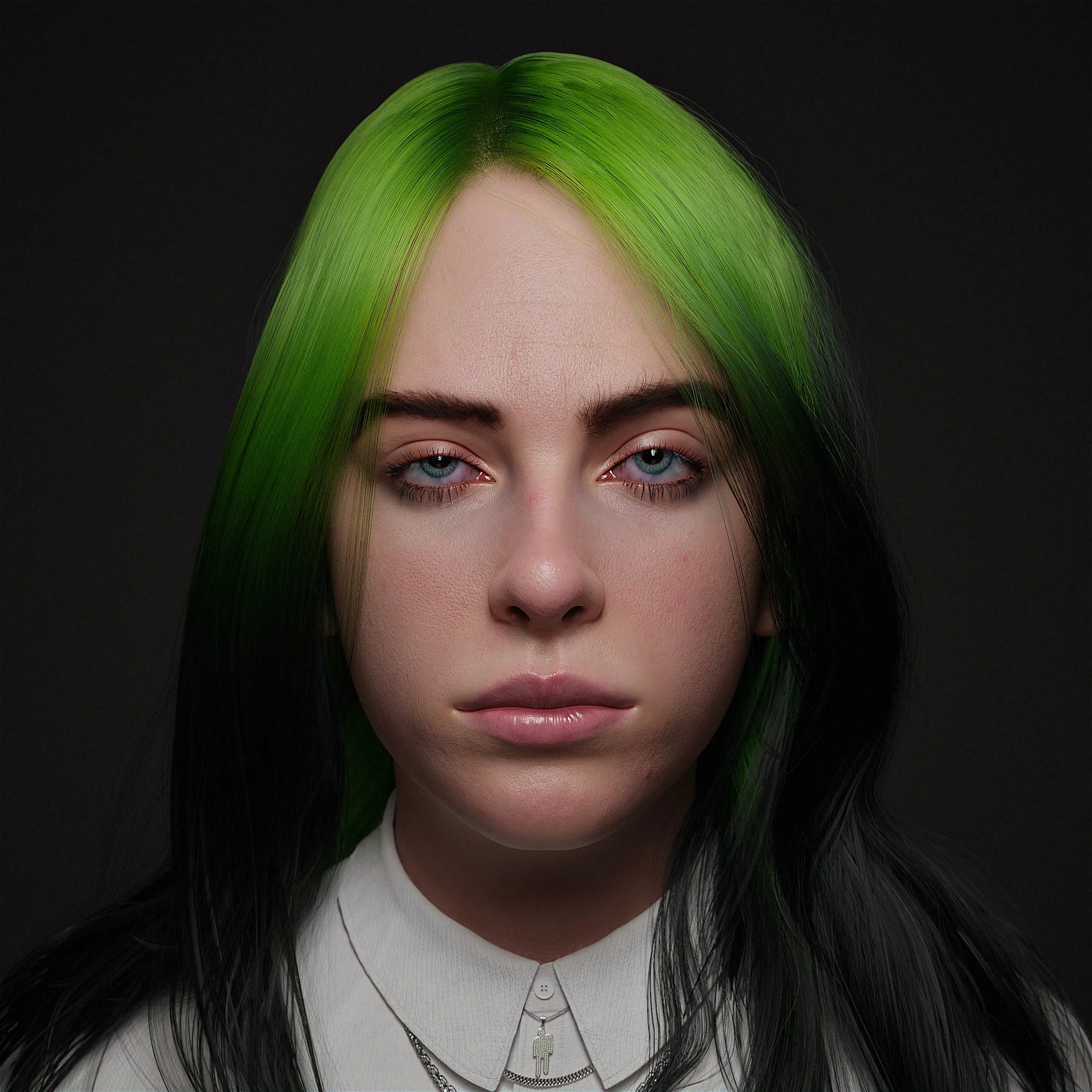 3D Billie eilish 3D Model | Blender3d