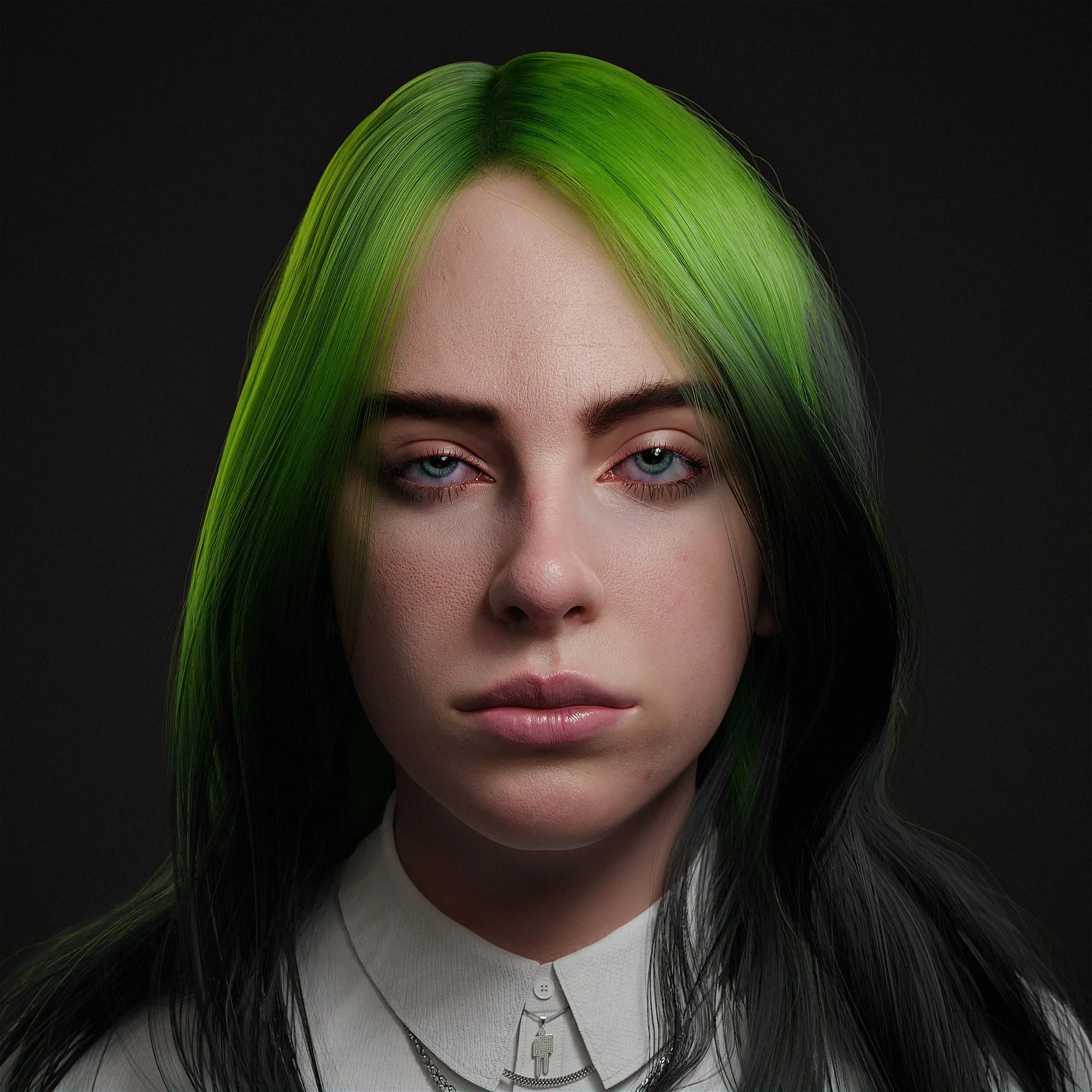 3D Billie eilish 3D Model | Blender3d