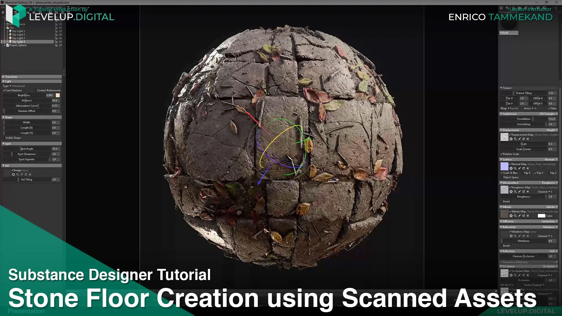 Stone Floor Creation using Scanned Assets | Enrico Tammekänd