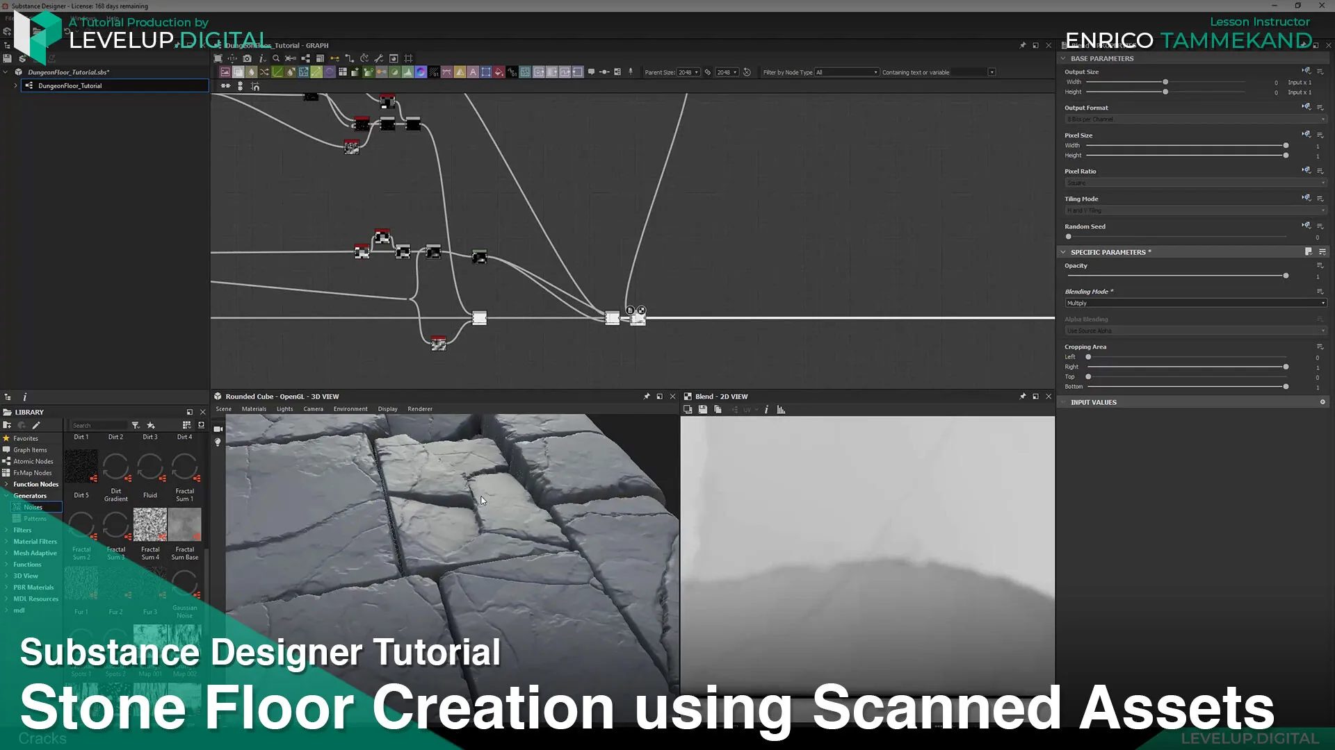 Stone Floor Creation using Scanned Assets | Enrico Tammekänd