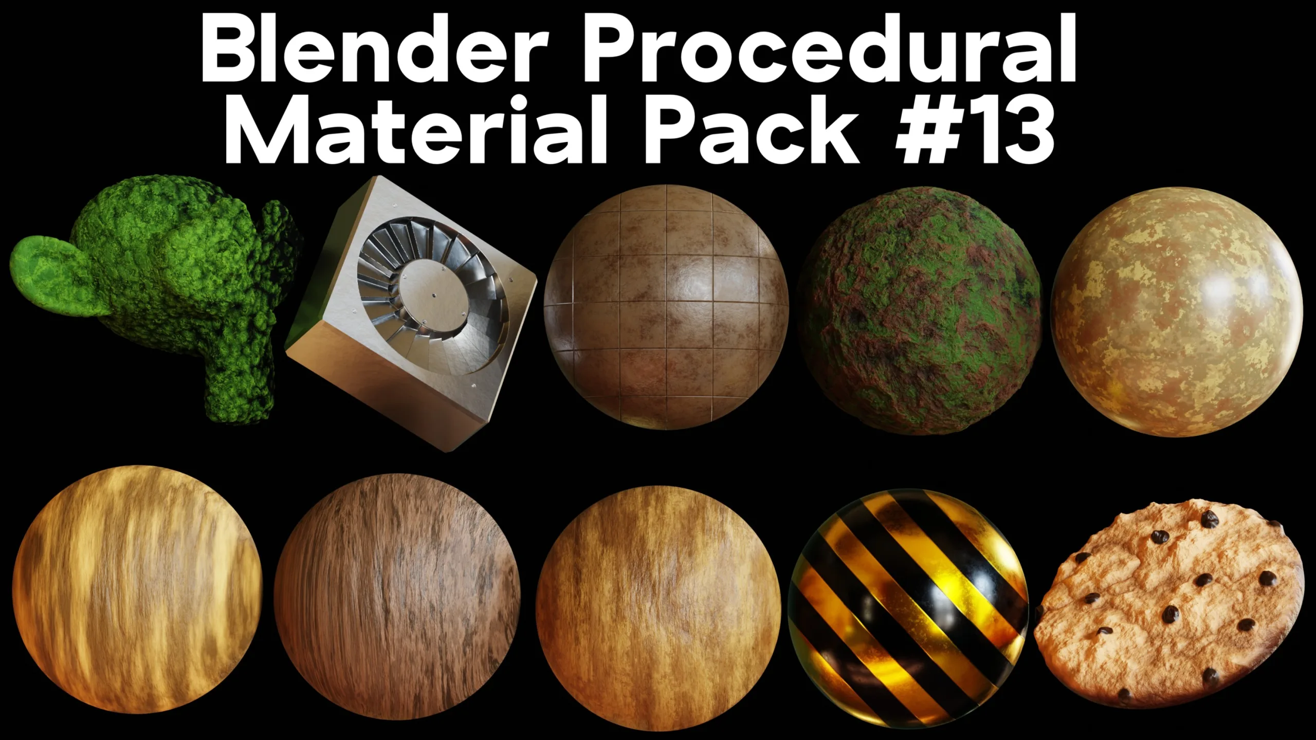 Blender Procedural Material Pack #13