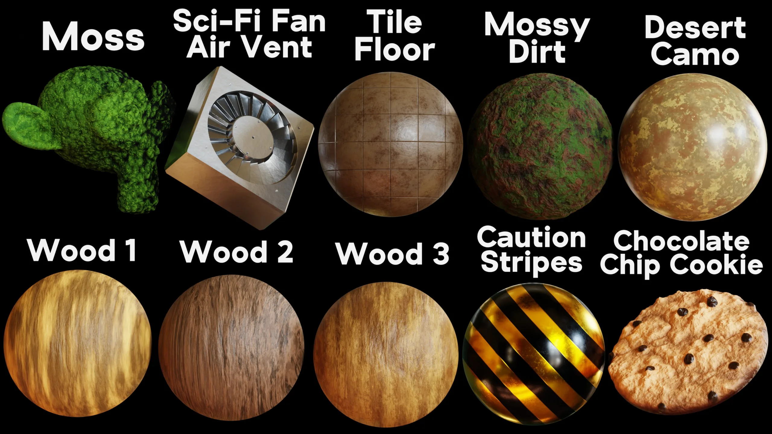 Blender Procedural Material Pack #13