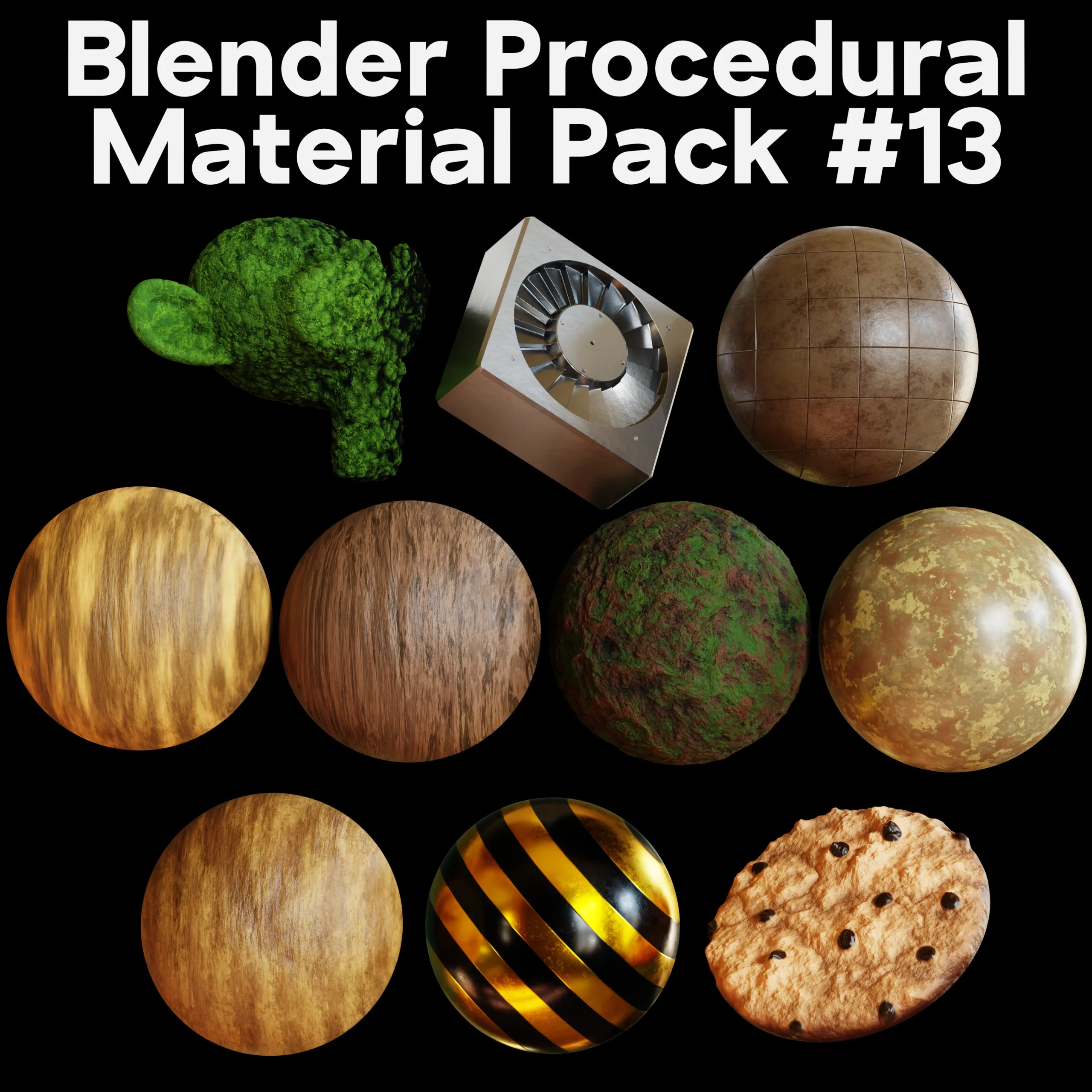 Blender Procedural Material Pack #13