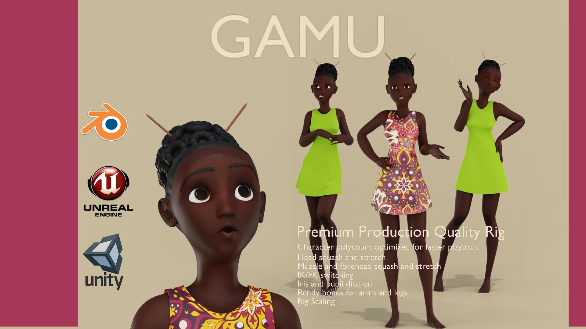 GAMU RIG BLENDER VERSION