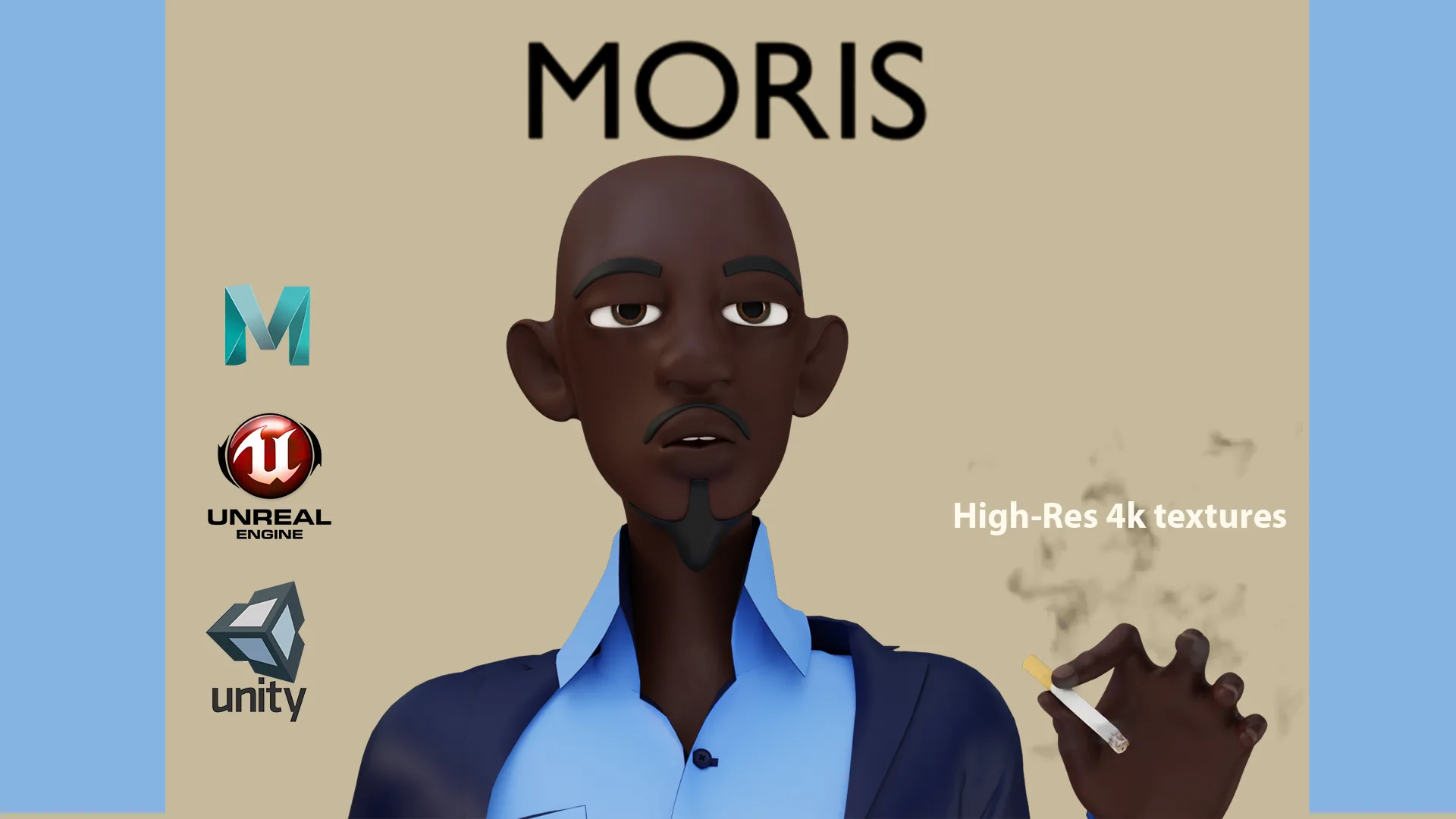 Moris Maya Version - Rigged