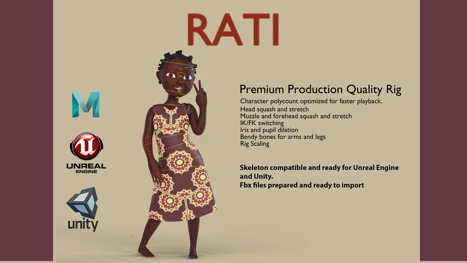 RATI RIG MAYA VERSION