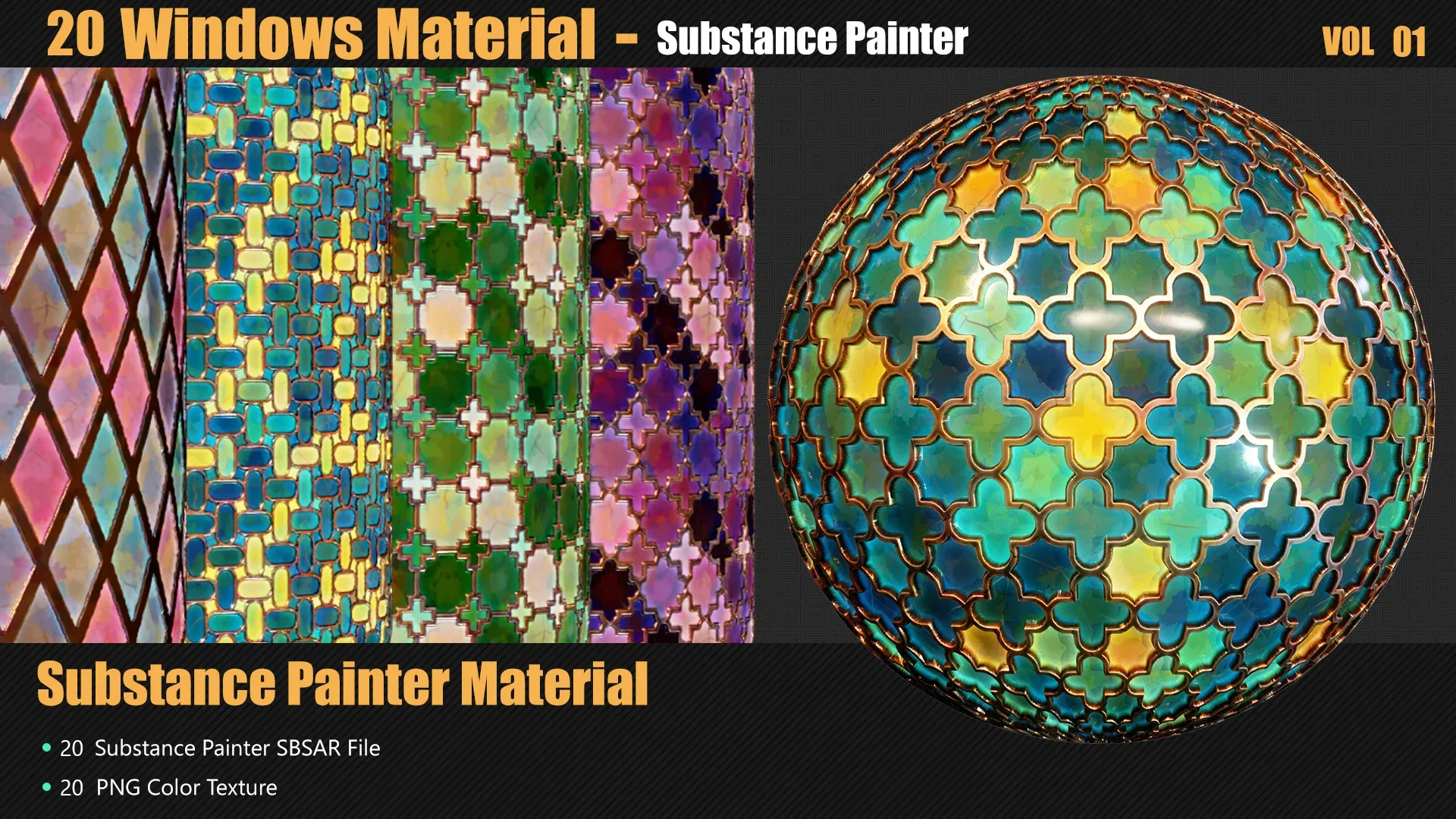 20 Stylized Windows  Materials In Substance Painter