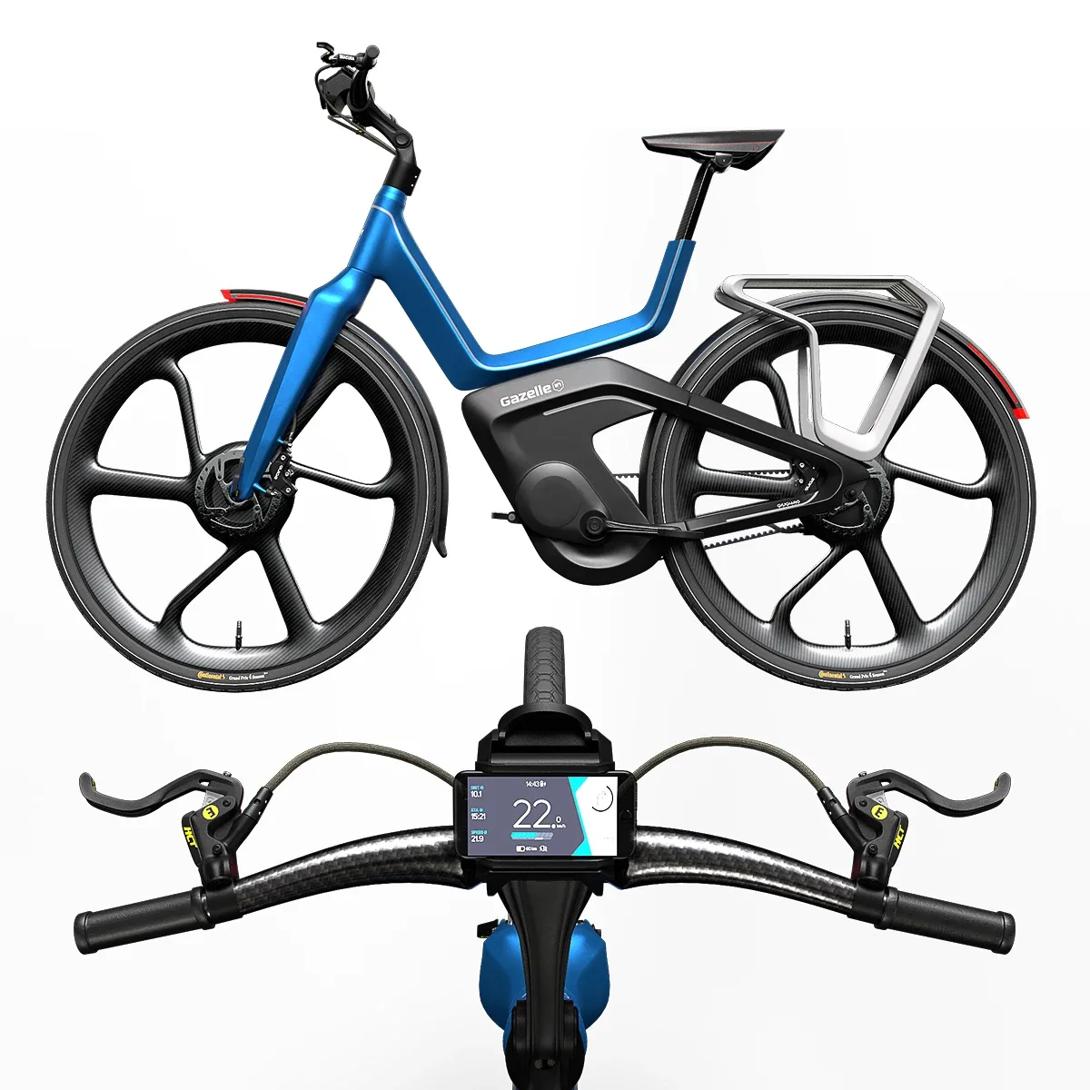 E-Bike Gazelle Blue