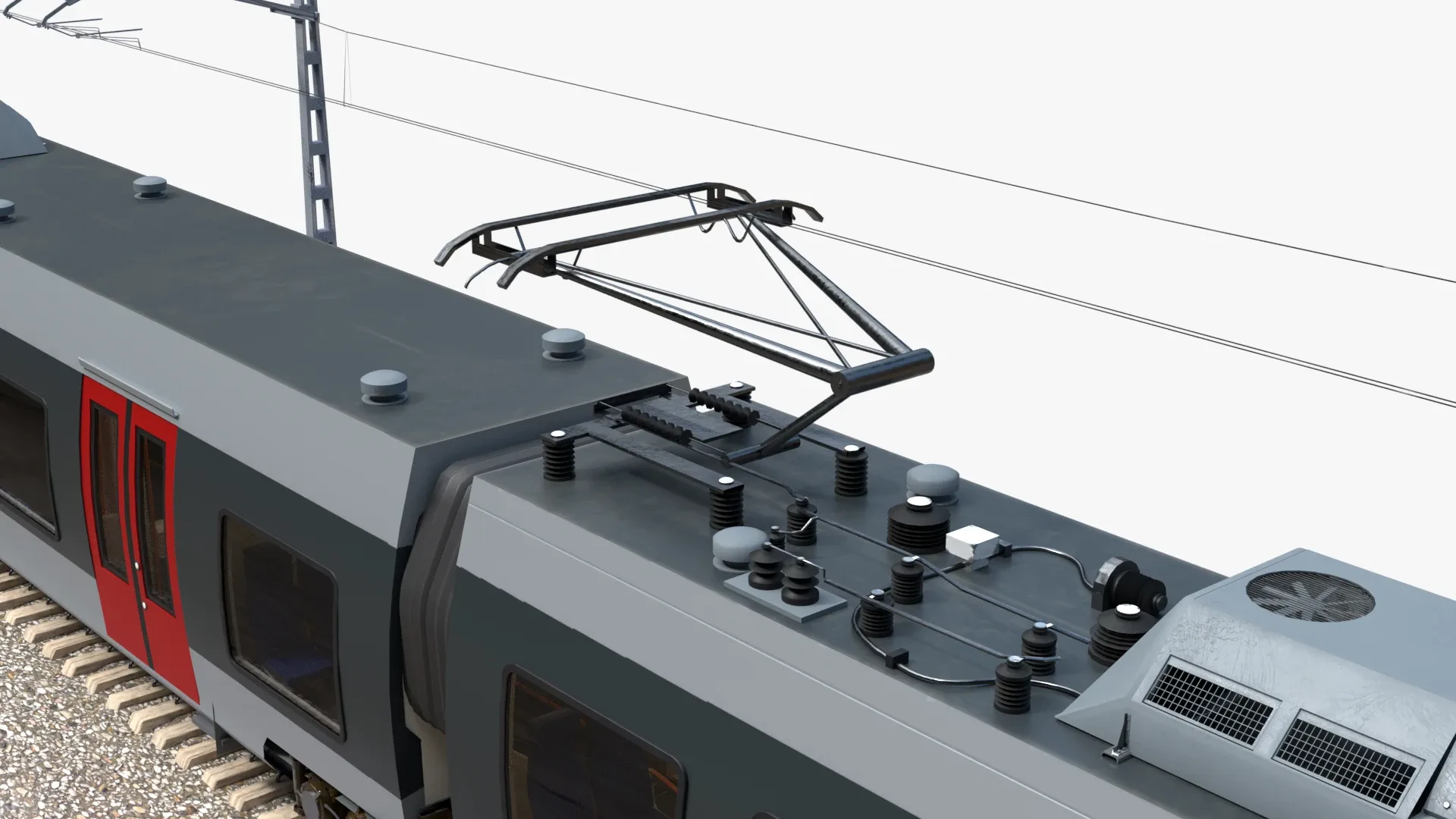 Bombardier TALENT Train Abelio RiggedAnimated