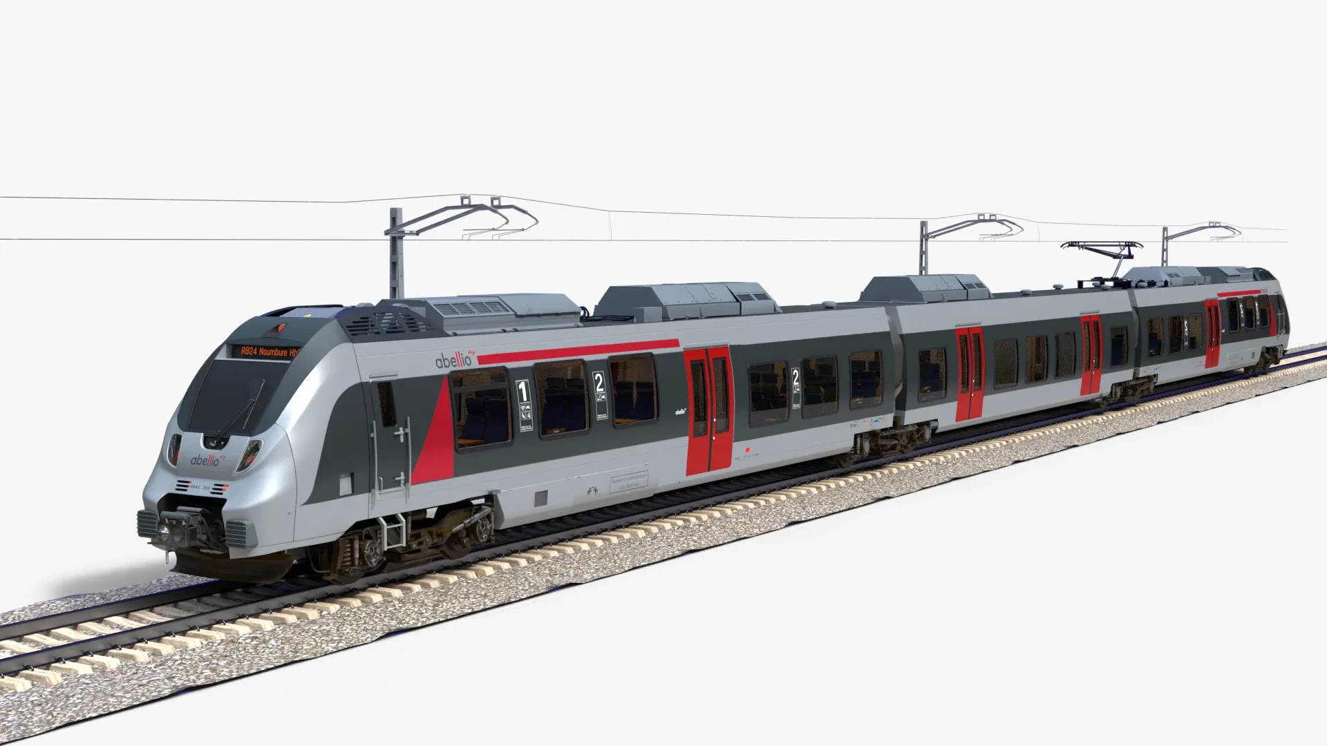Bombardier TALENT Train Abelio RiggedAnimated
