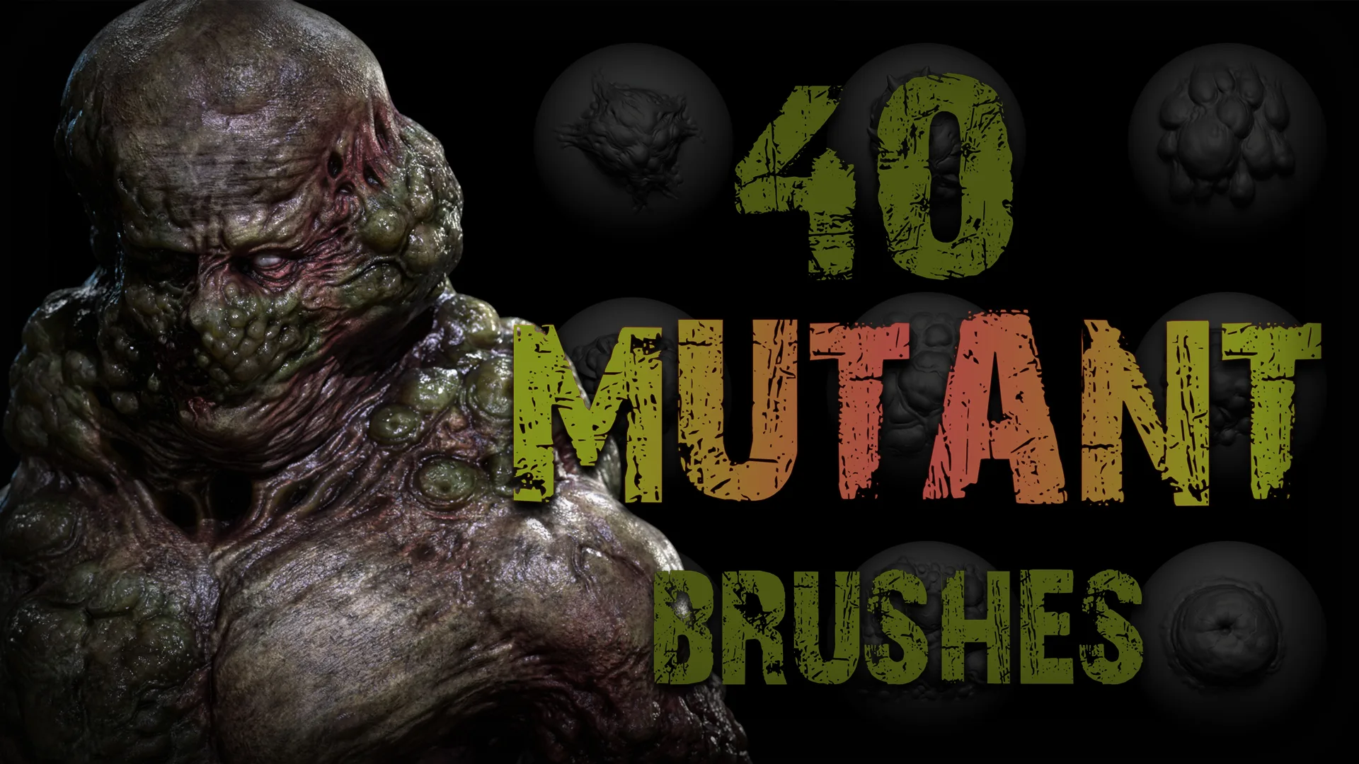 Zbrush + Blender - Mutant 40 VDM Brush + Alphas
