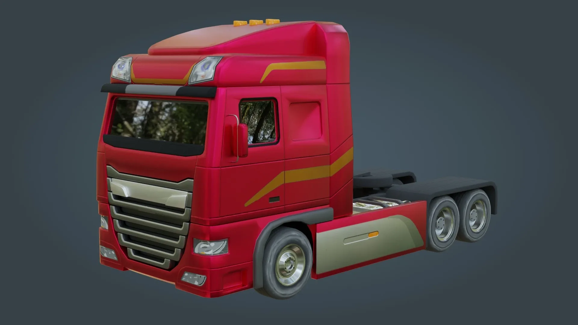 Truck - Low Poly - Game Ready - PBR