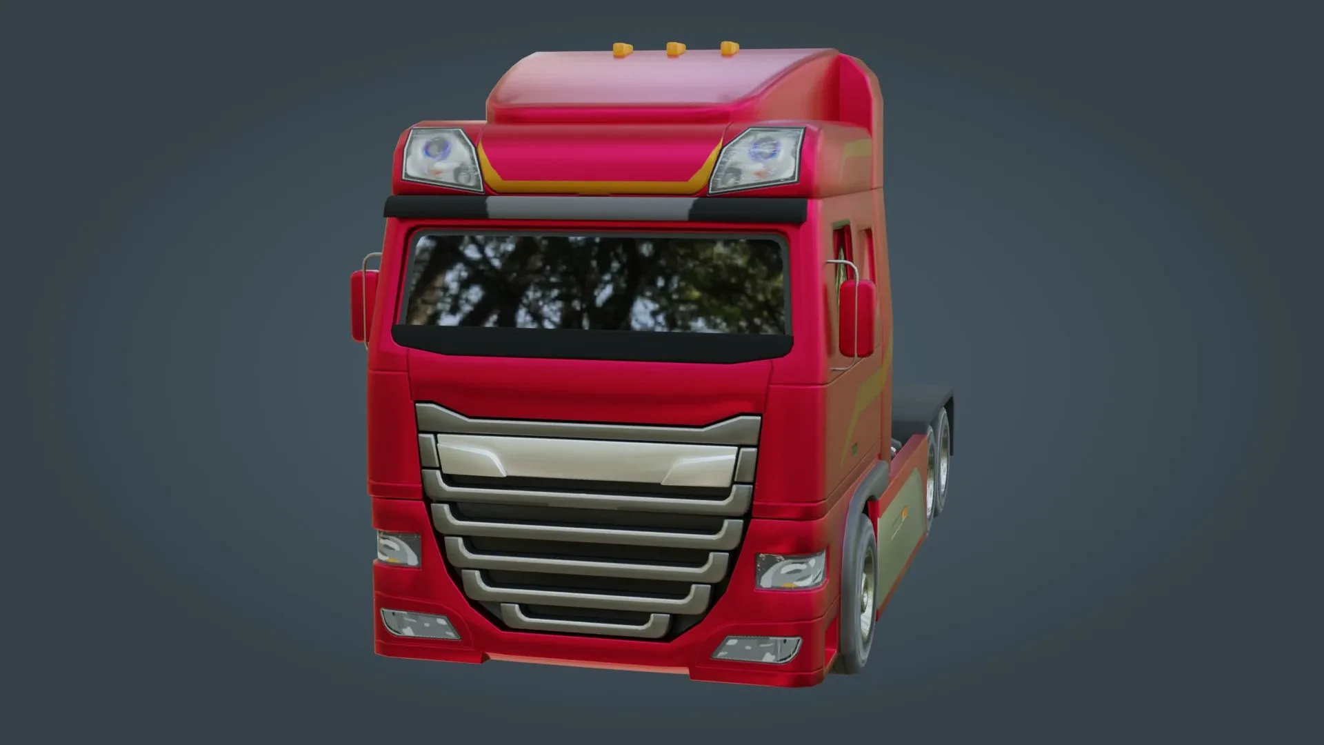 Truck - Low Poly - Game Ready - PBR