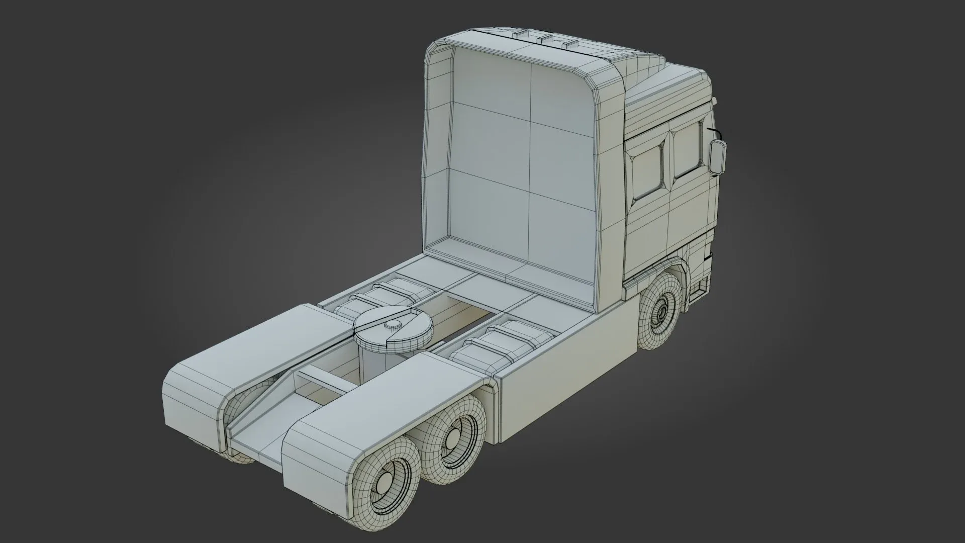 Truck - Low Poly - Game Ready - PBR