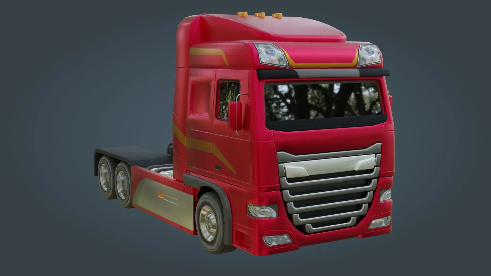 Truck - Low Poly - Game Ready - PBR