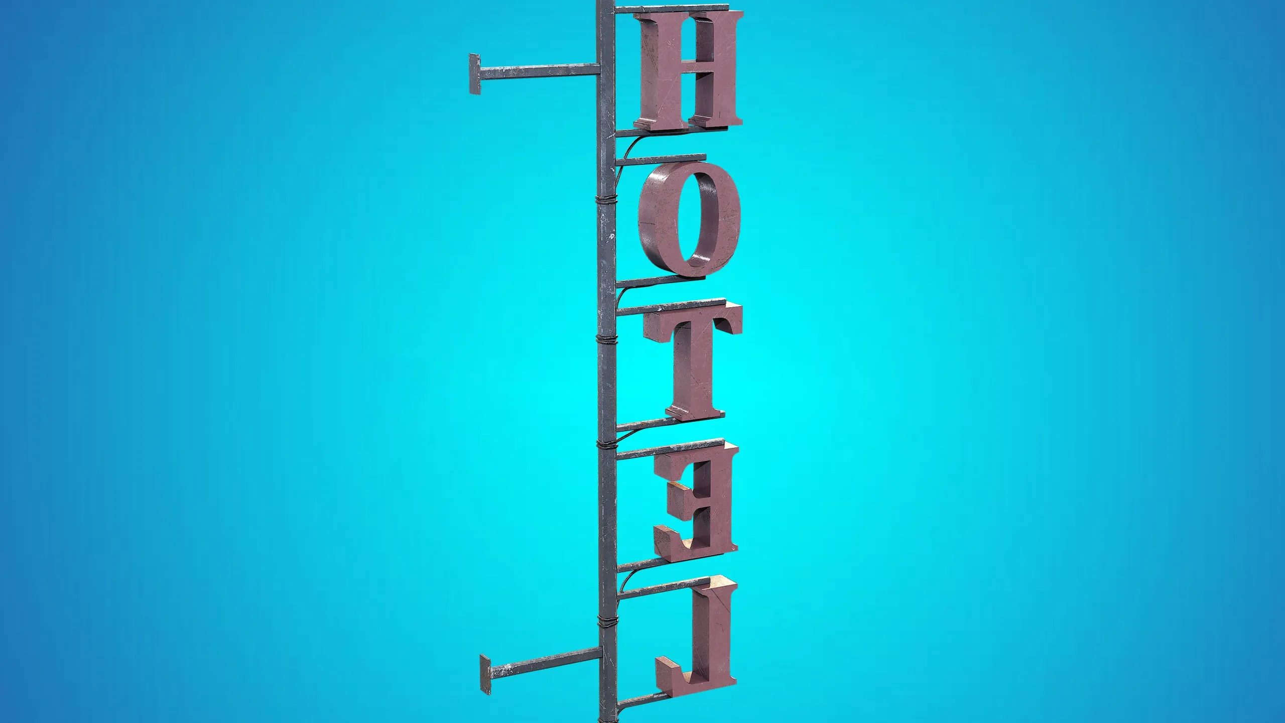 Hotel Sign - Game ready props