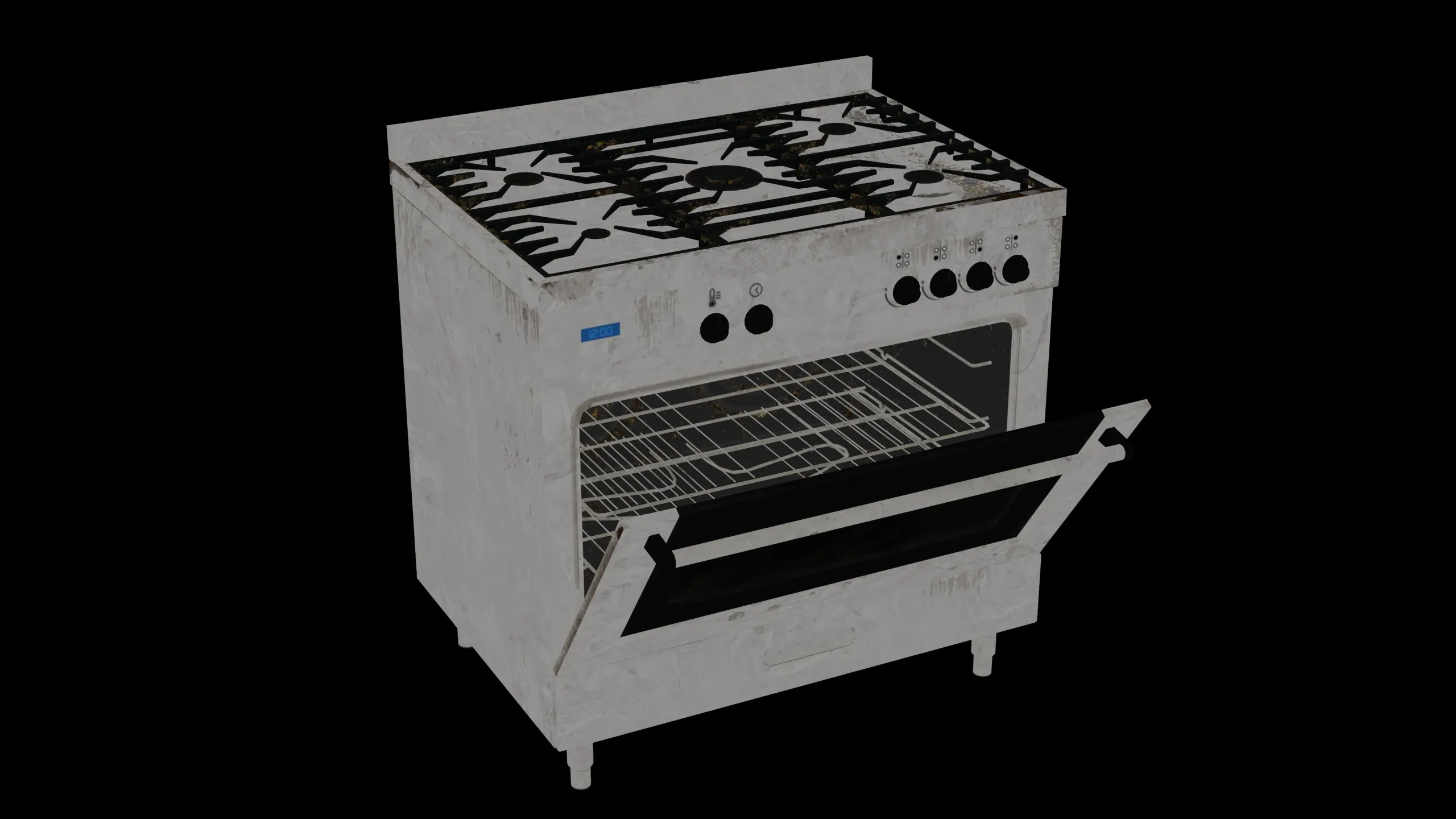 Gas Stove - Game ready props