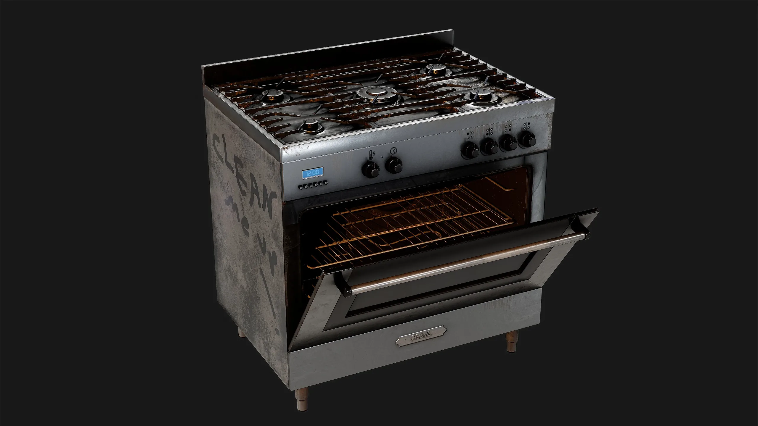 Gas Stove - Game ready props