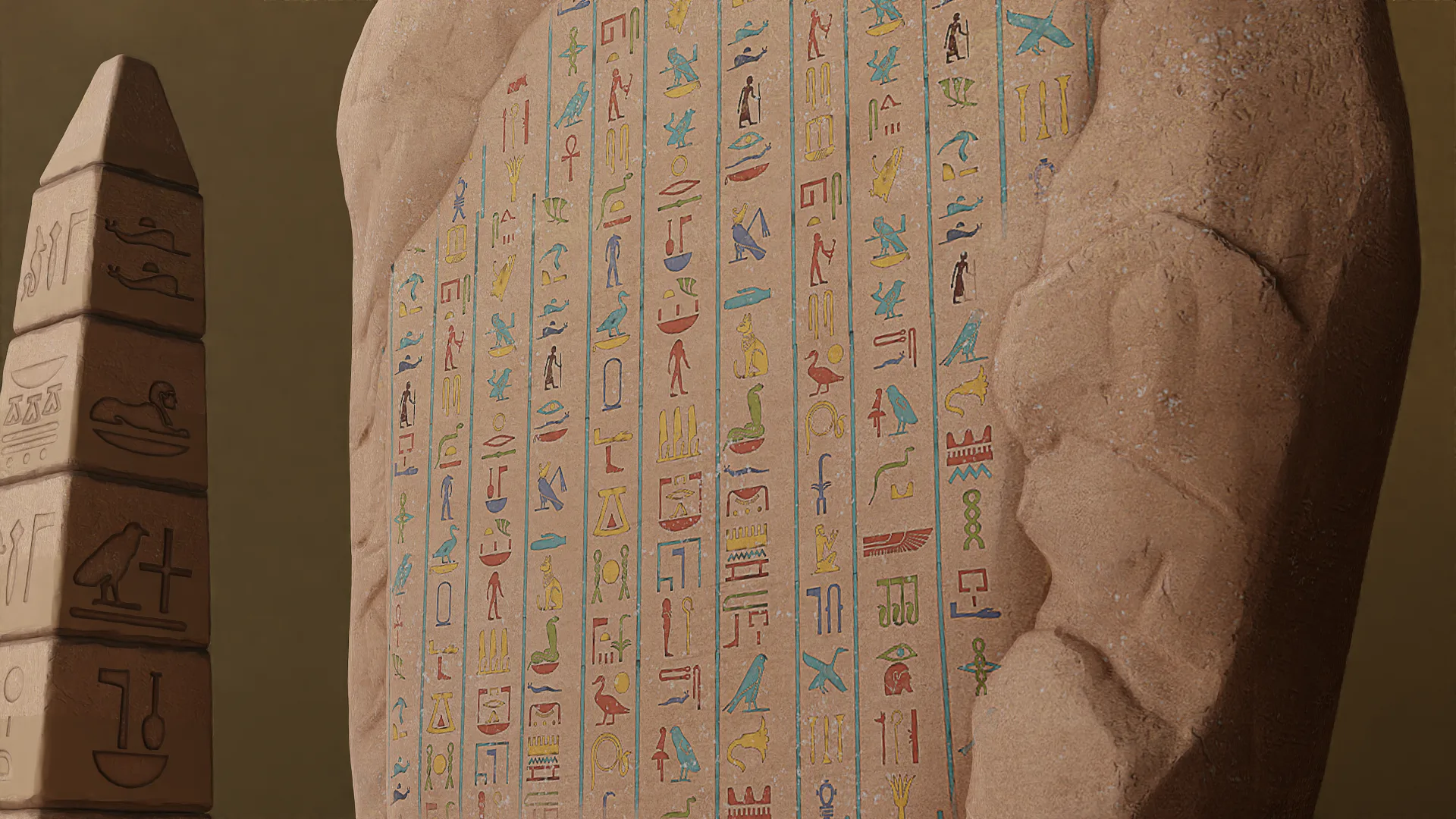 Egyptian hieroglyph massive 100 alpha and brush pack