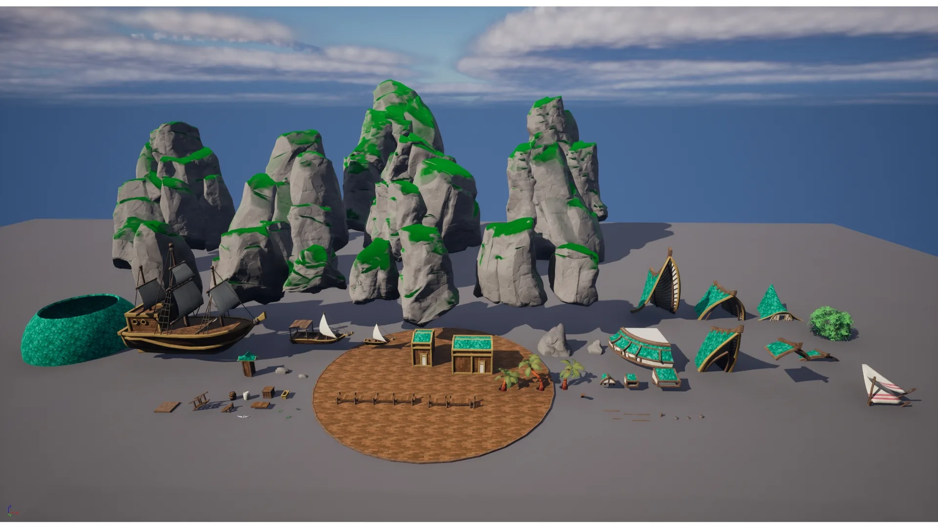 Stylized Beach Environment
