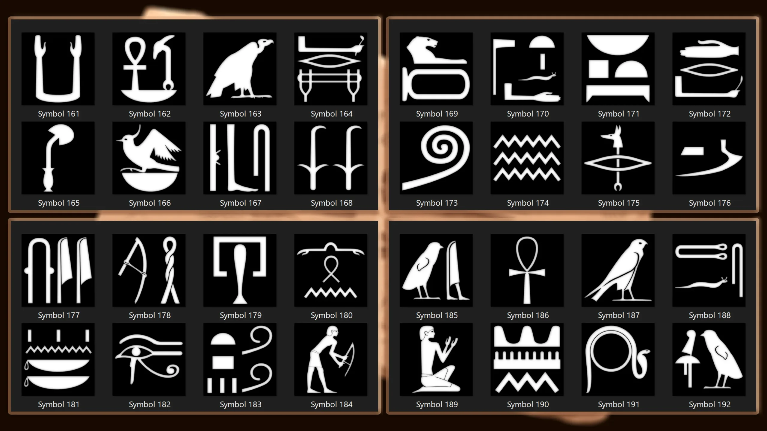 520 Egyptian ancient symbol (Alpha & Photoshop brush)