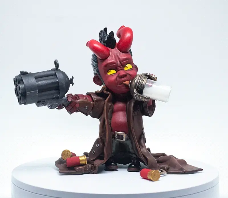 Ready to 3d print Hellbaby figure