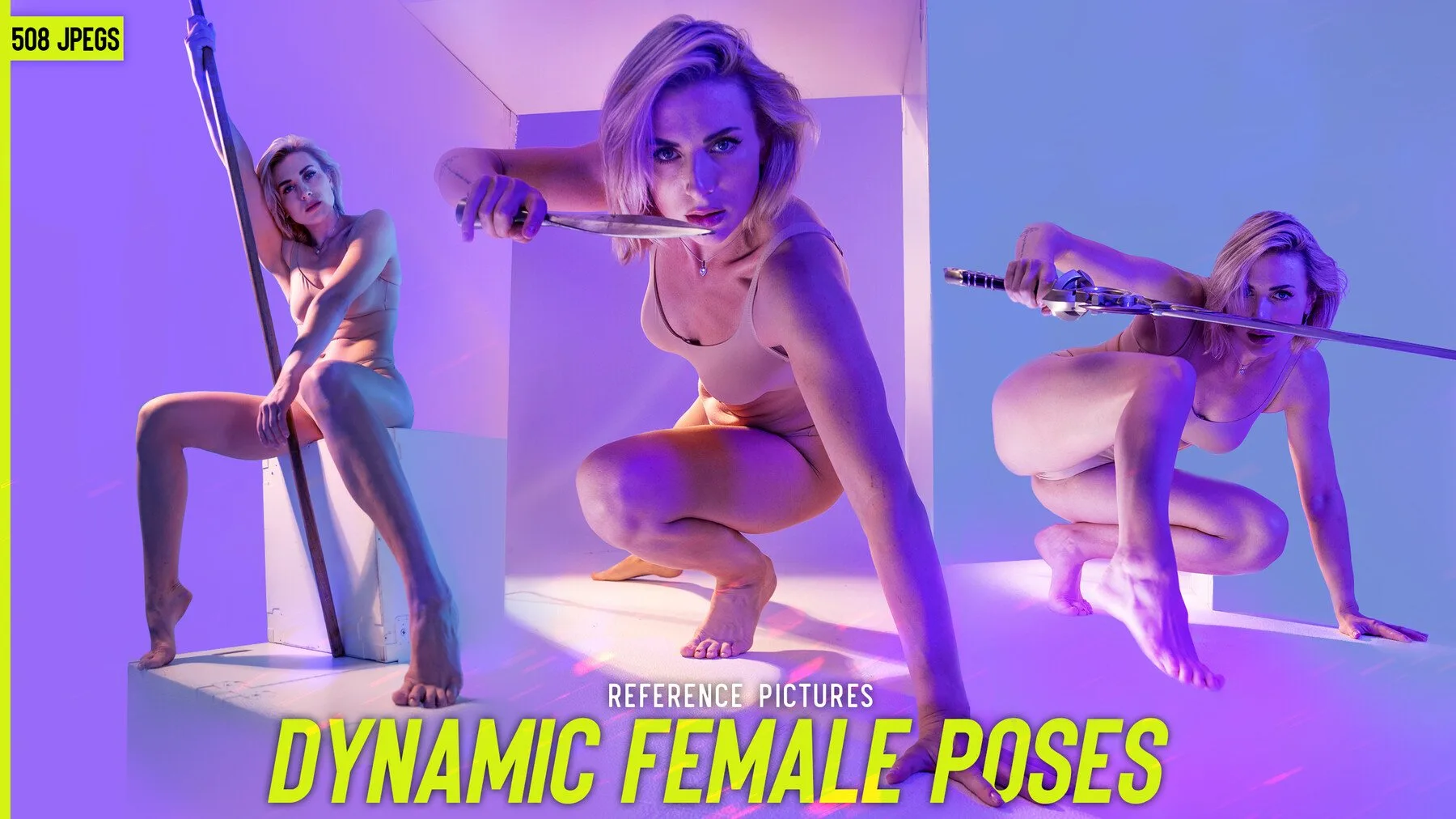 Dynamic Female Poses Reference Pictures