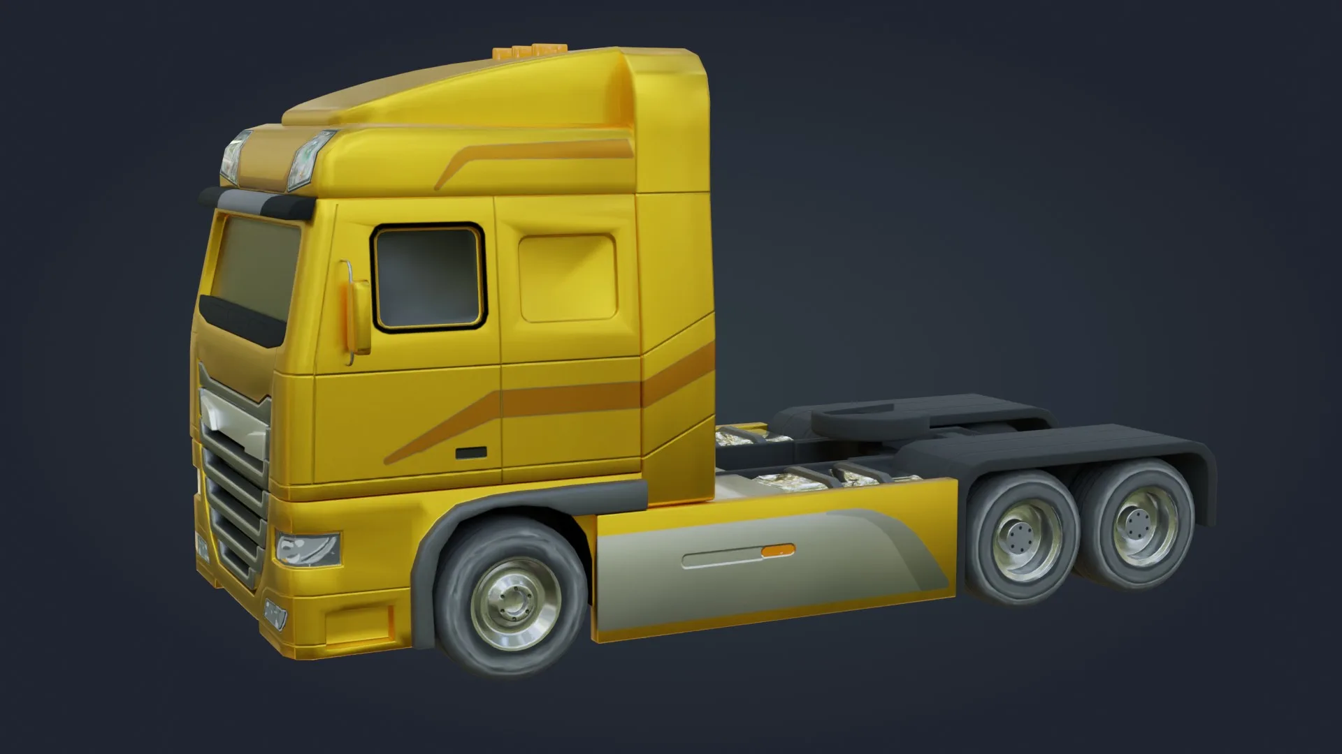 Truck - Low Poly - Game Ready - PBR