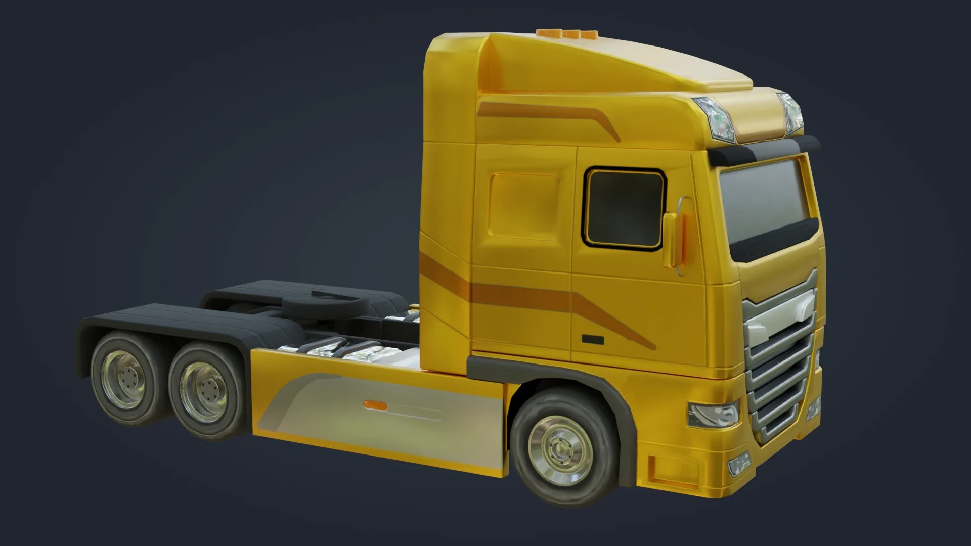 Truck - Low Poly - Game Ready - PBR