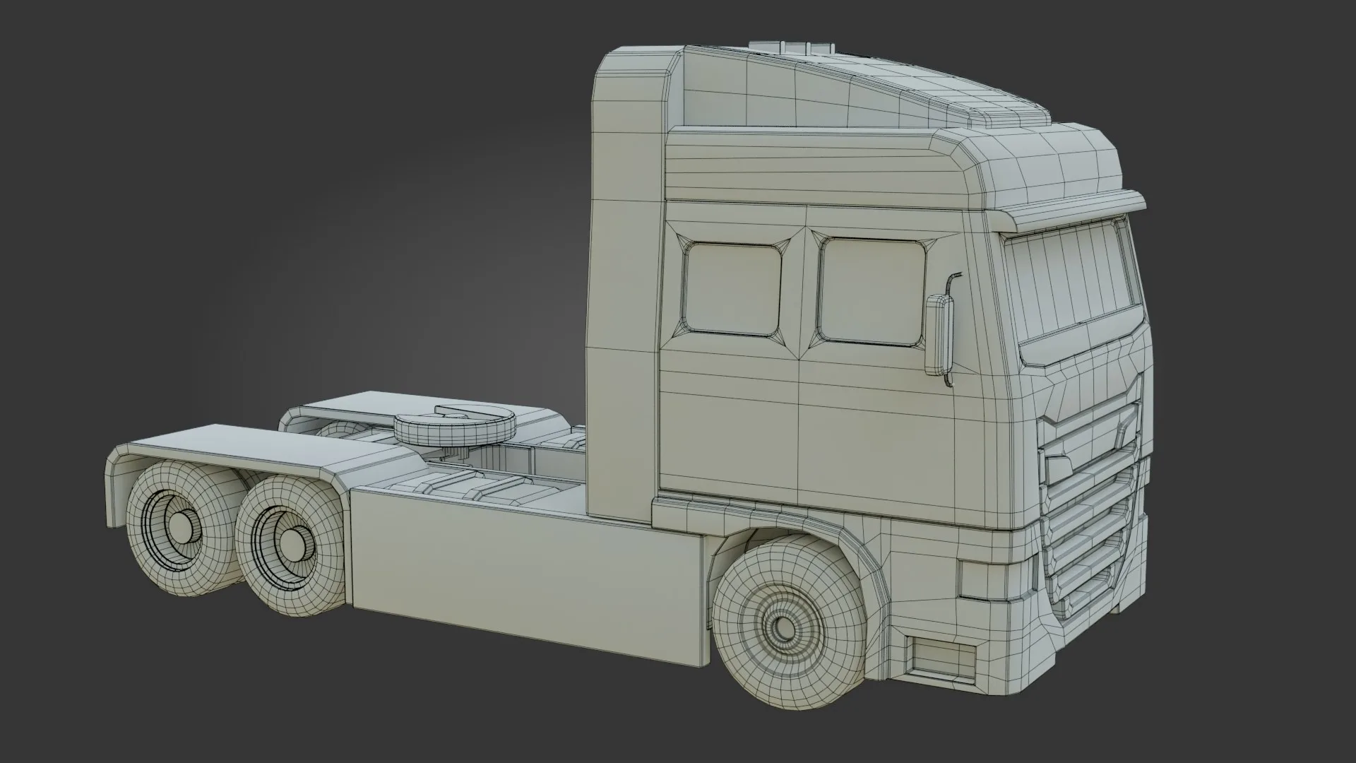 Truck - Low Poly - Game Ready - PBR