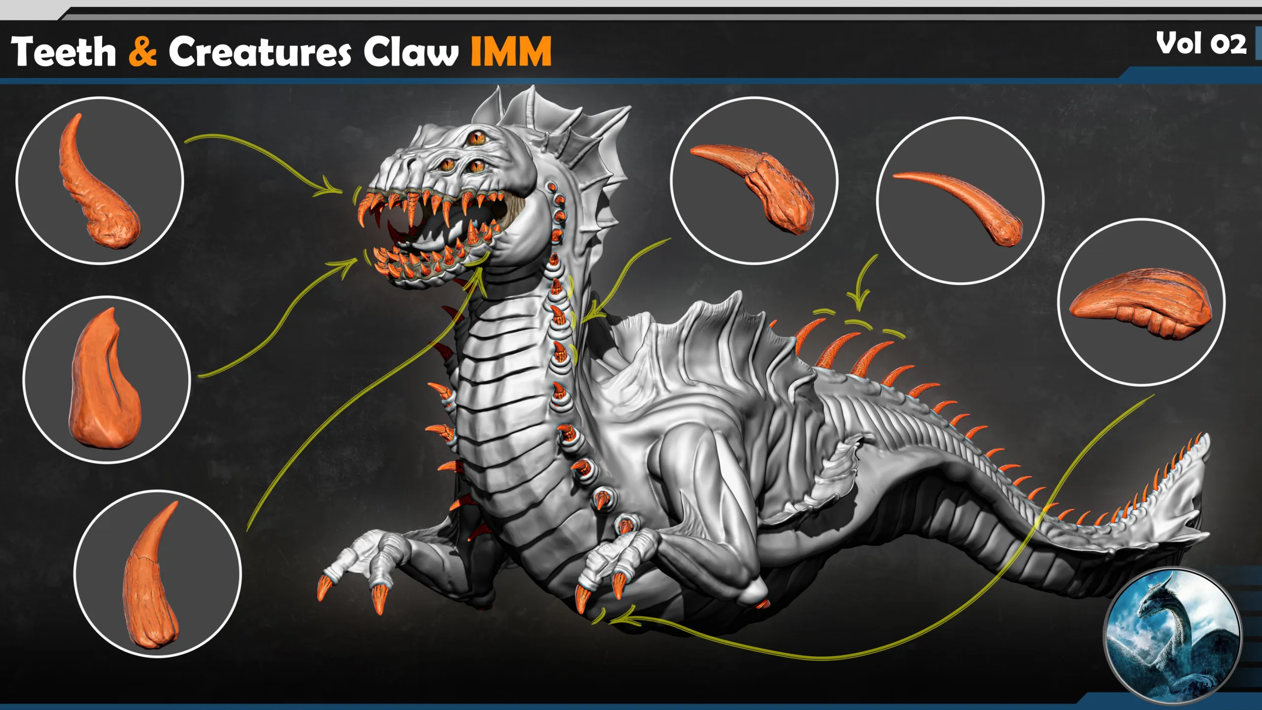 90 Teeth & Creatures Claw IMM Vol 02