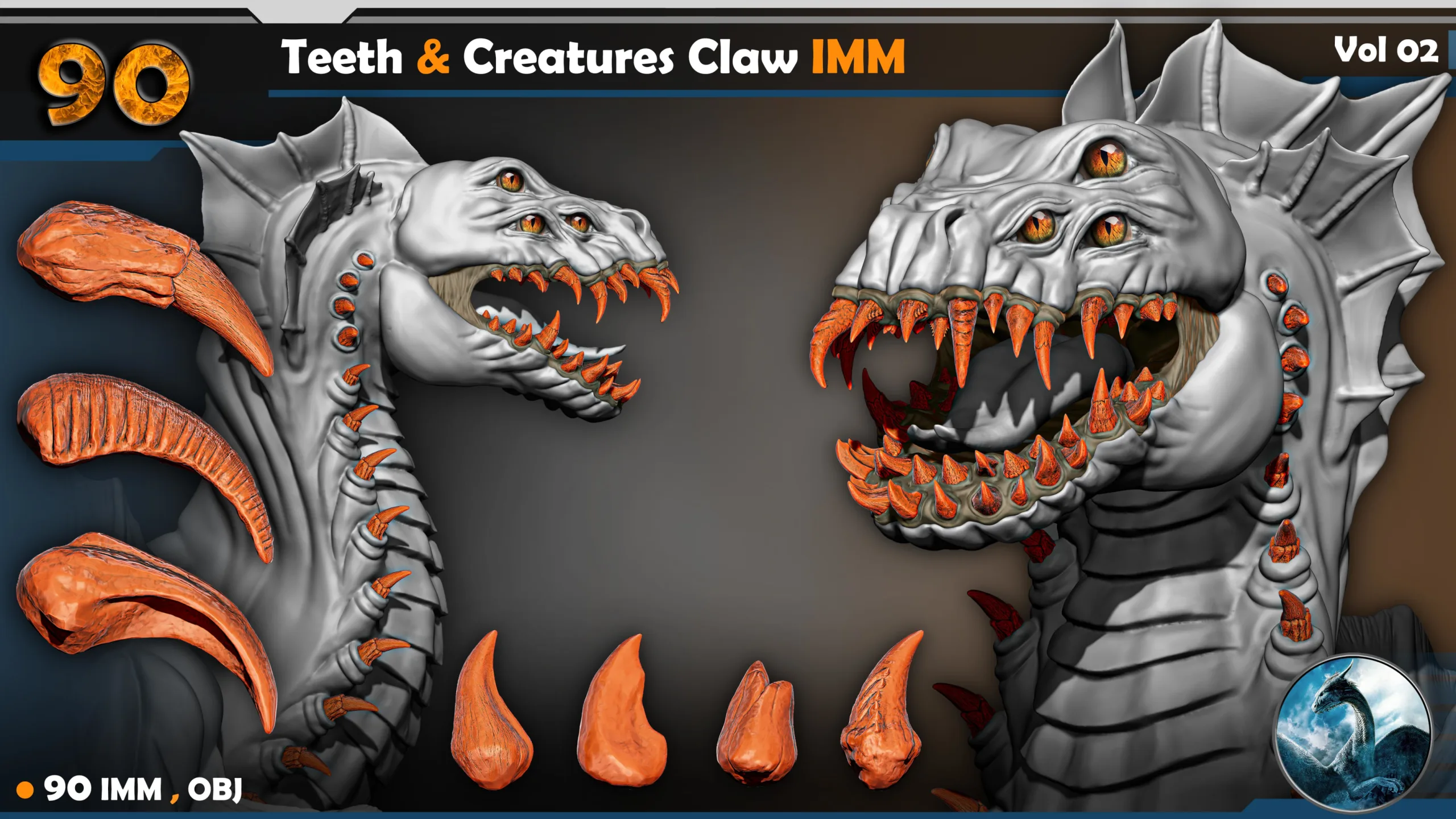 90 Teeth & Creatures Claw IMM Vol 02