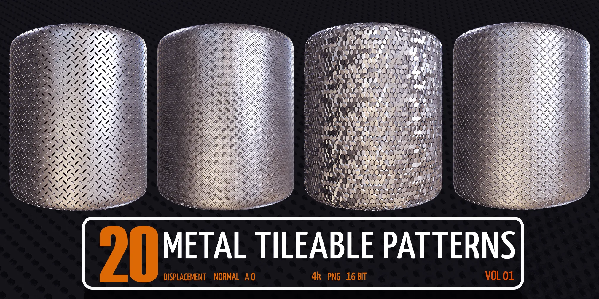 20 Metal Tileable Patterns