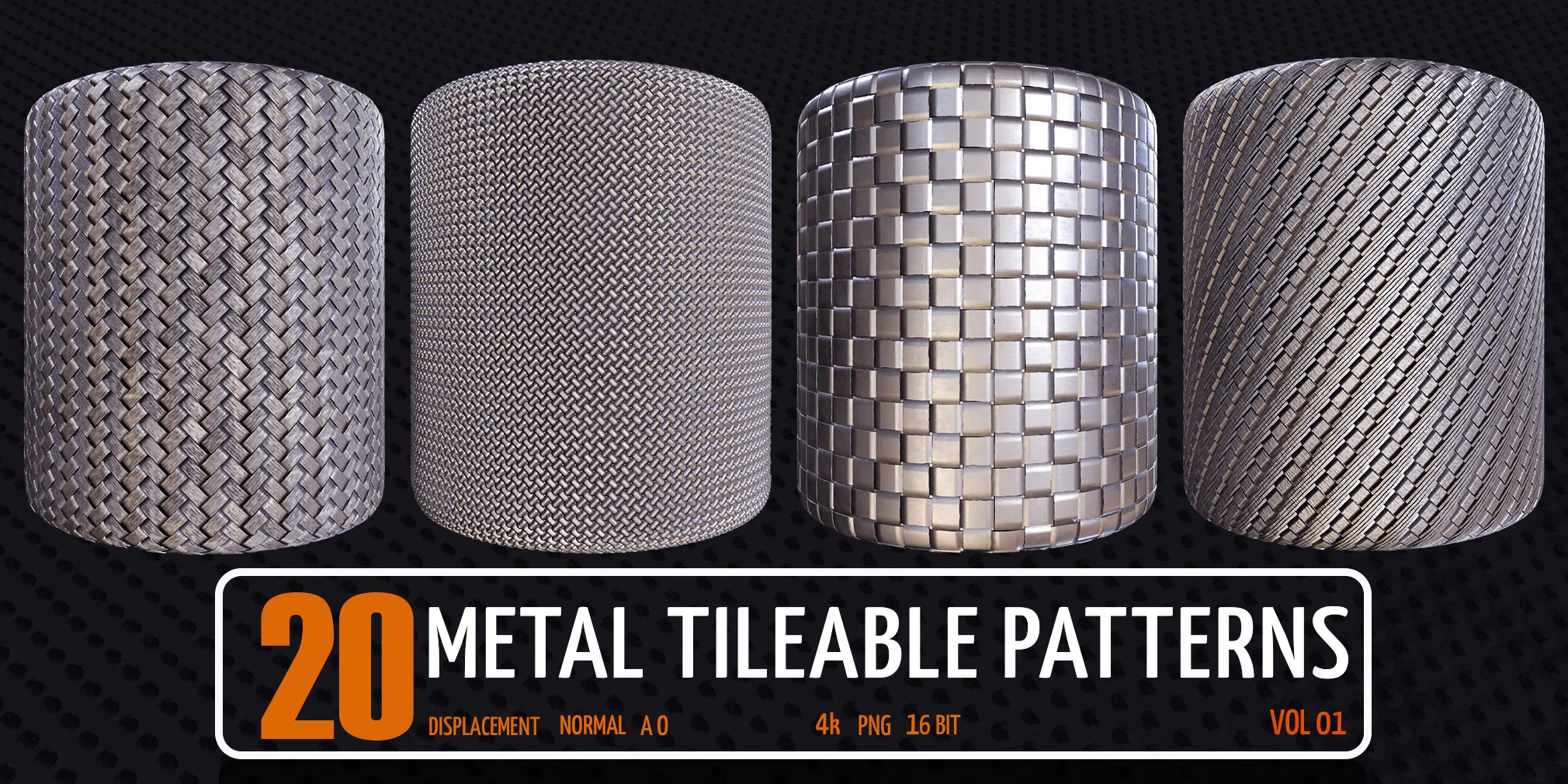 20 Metal Tileable Patterns