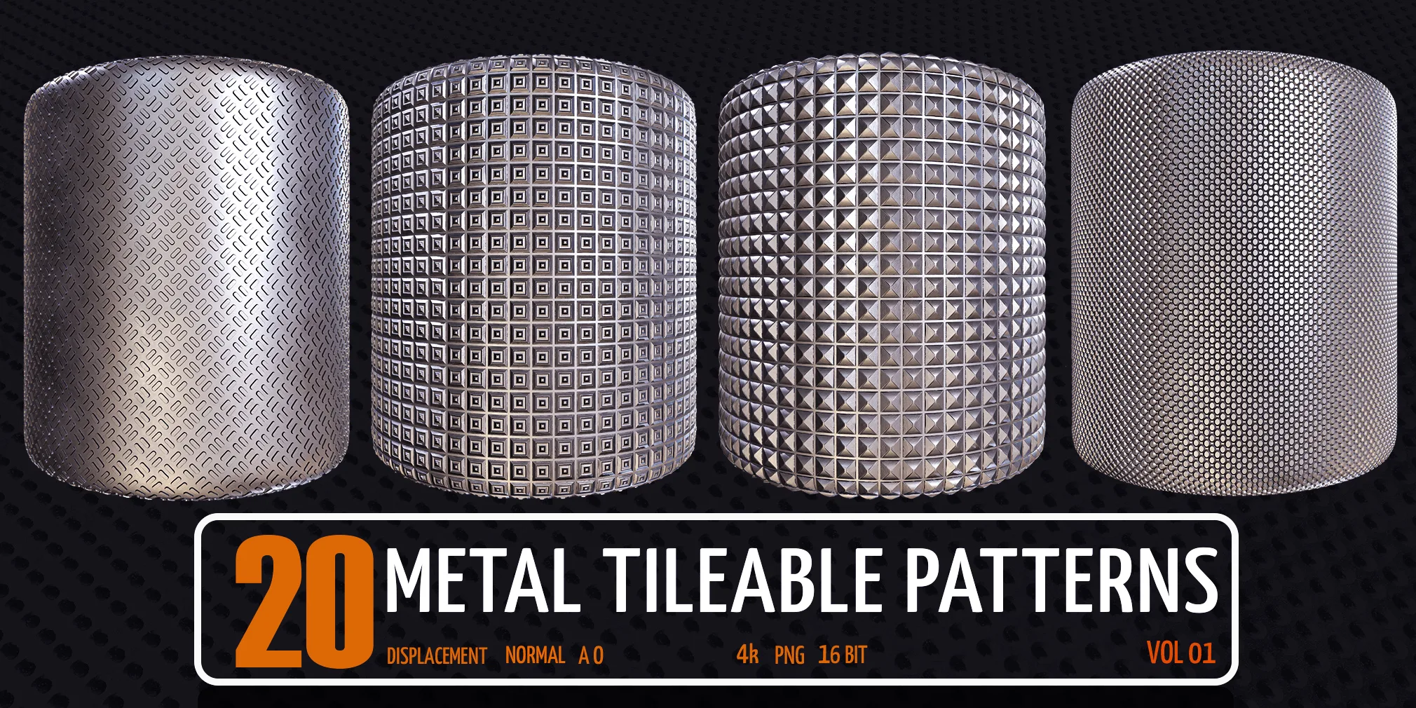20 Metal Tileable Patterns