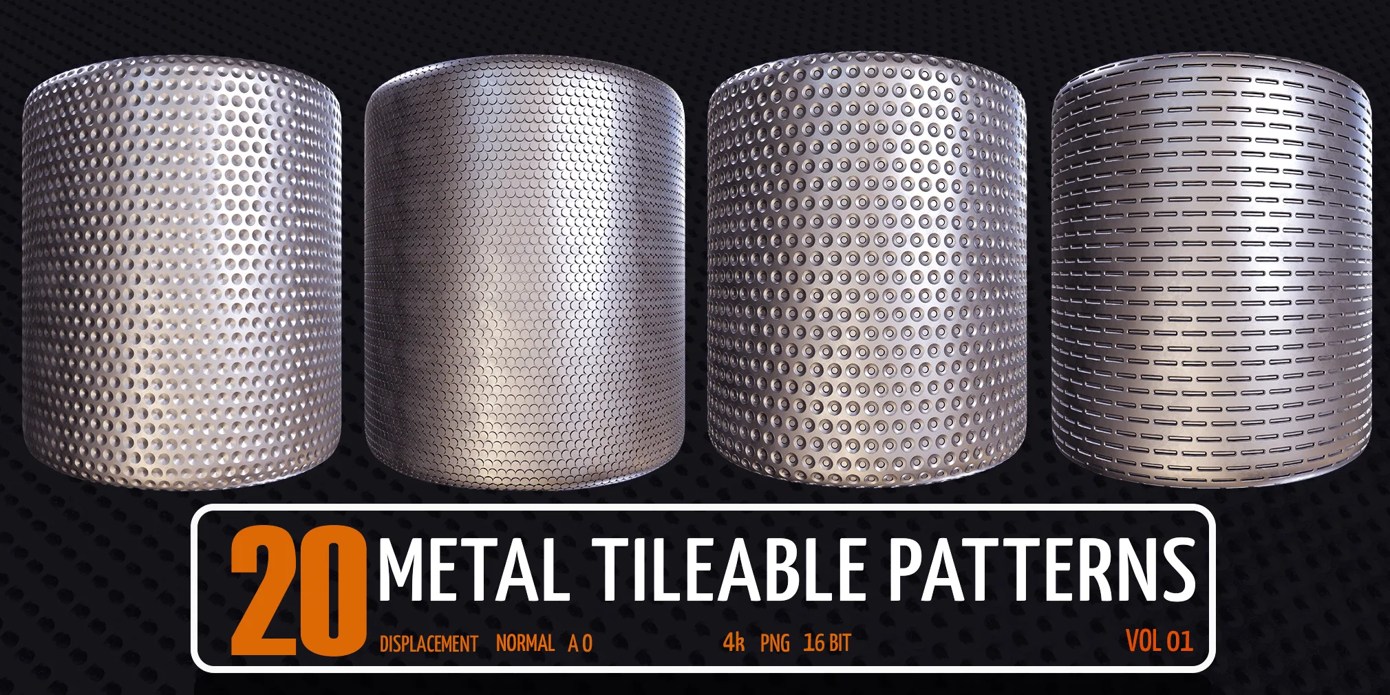 20 Metal Tileable Patterns