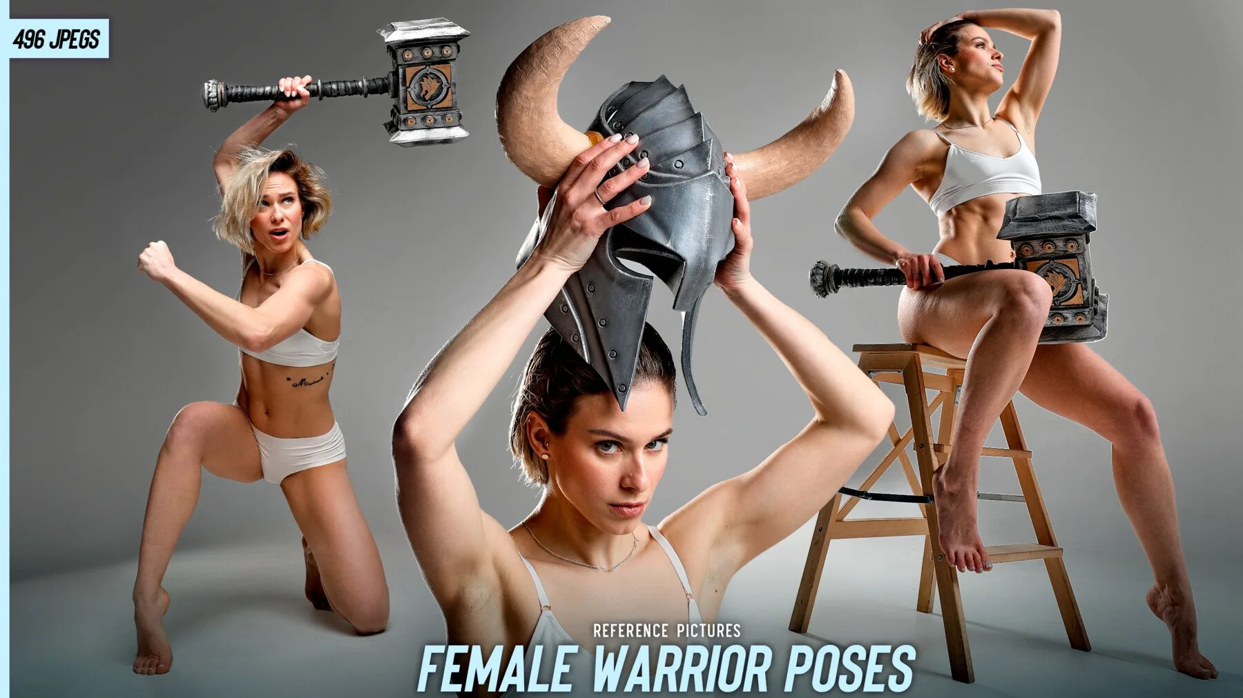 496 Female Warrior Poses