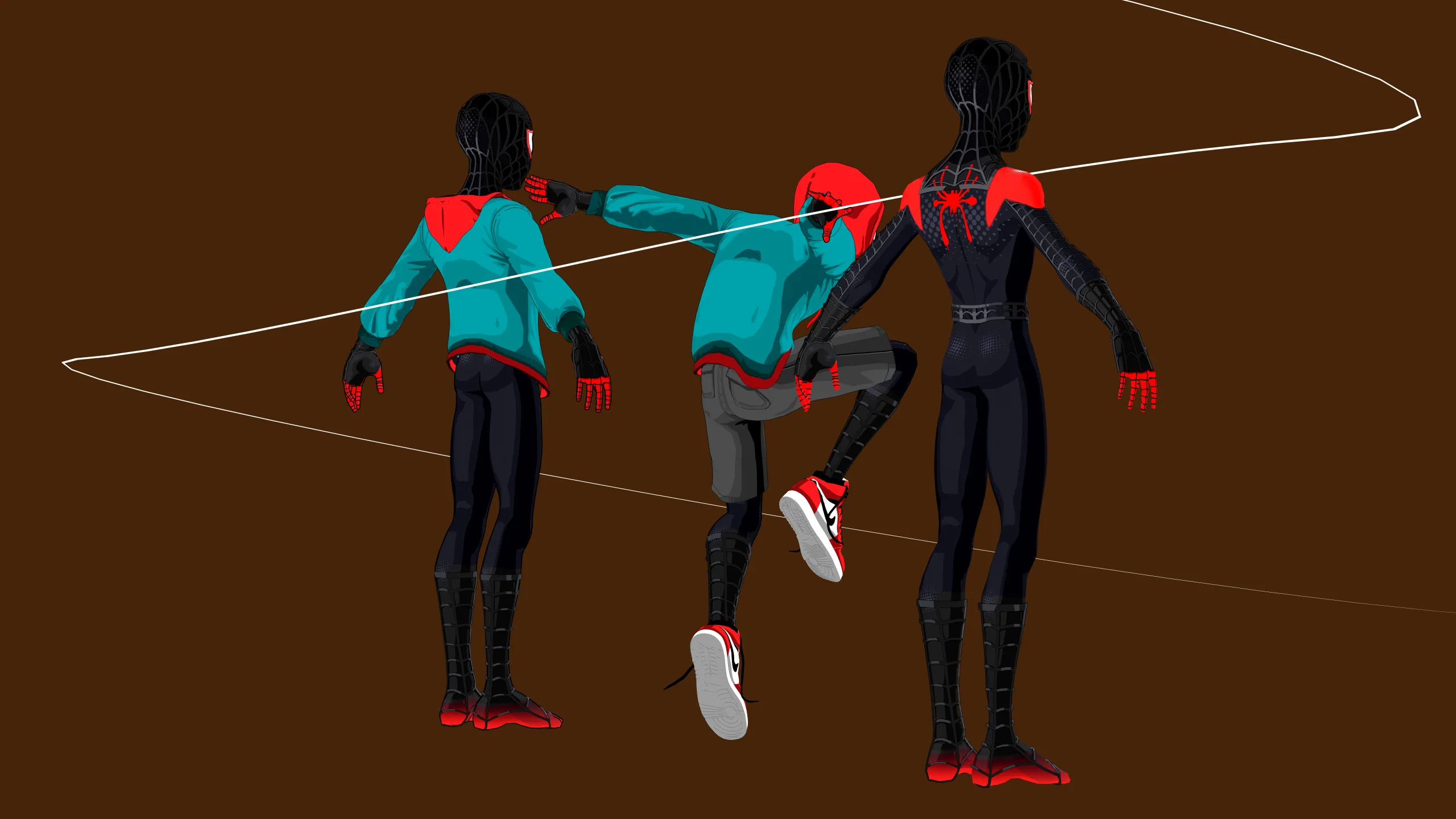 Spider-Man Miles Morales (Rigged)