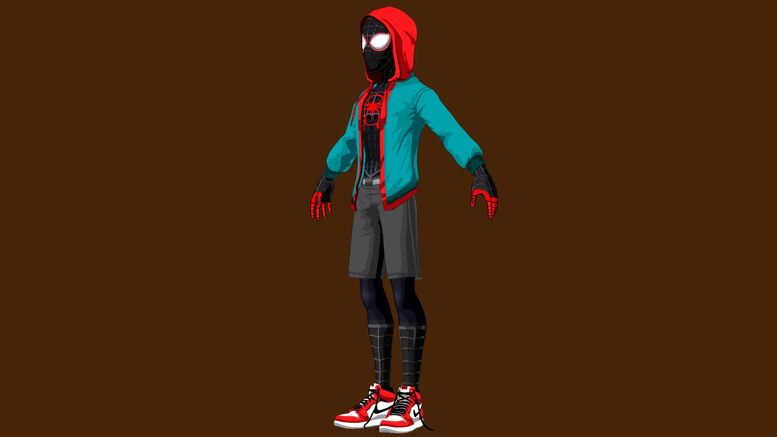 Spider-Man Miles Morales (Rigged)