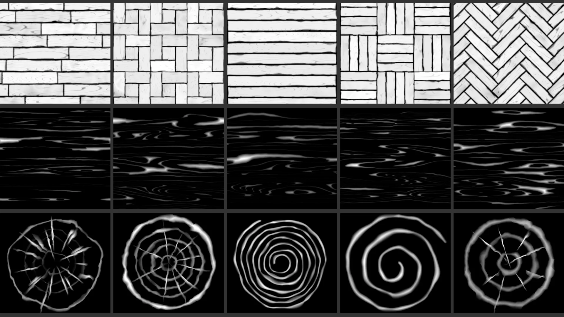 40 Stylized Wood Alpha