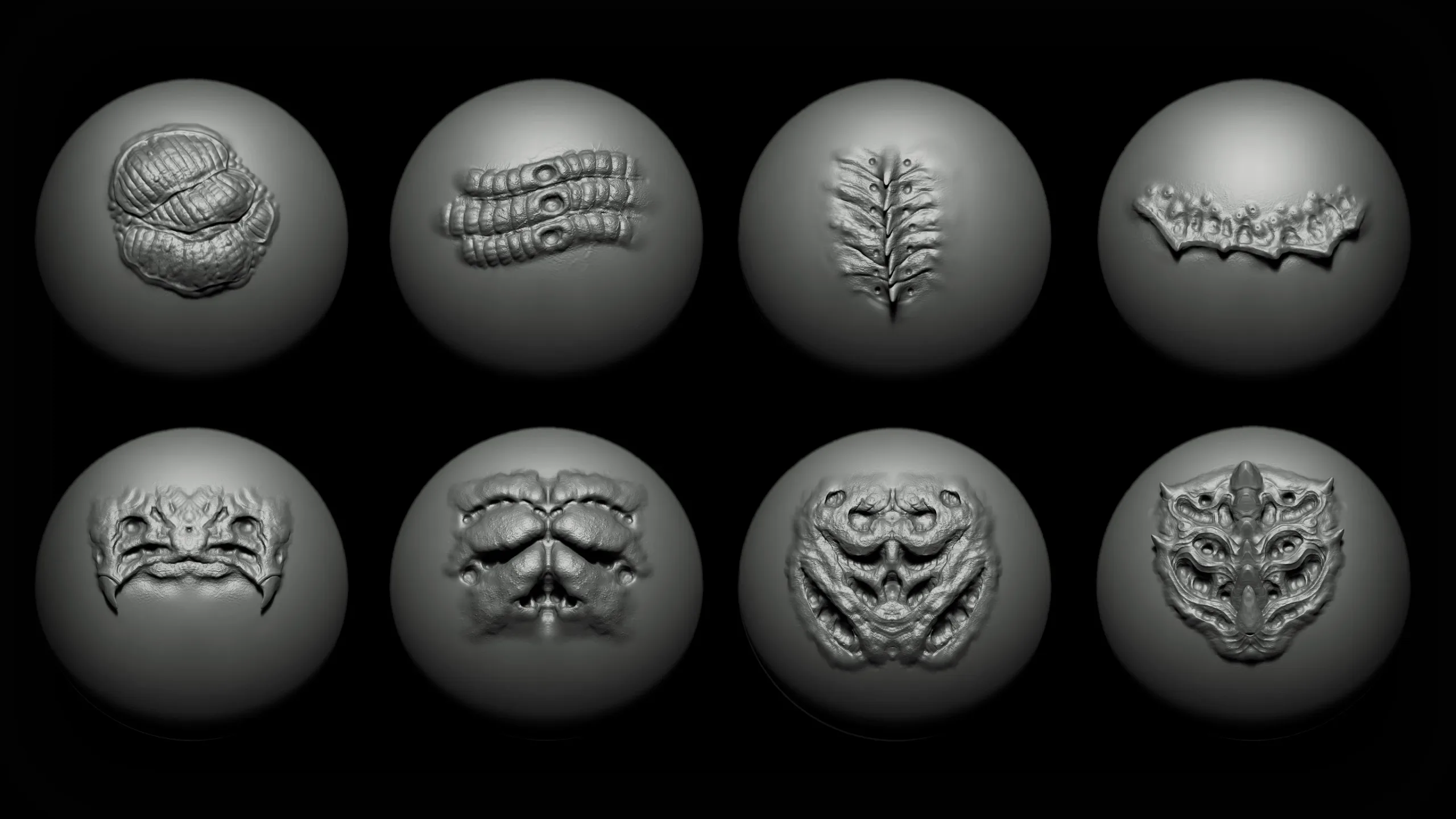 Zbrush + Blender Alien VDM Brush FlippedNormals