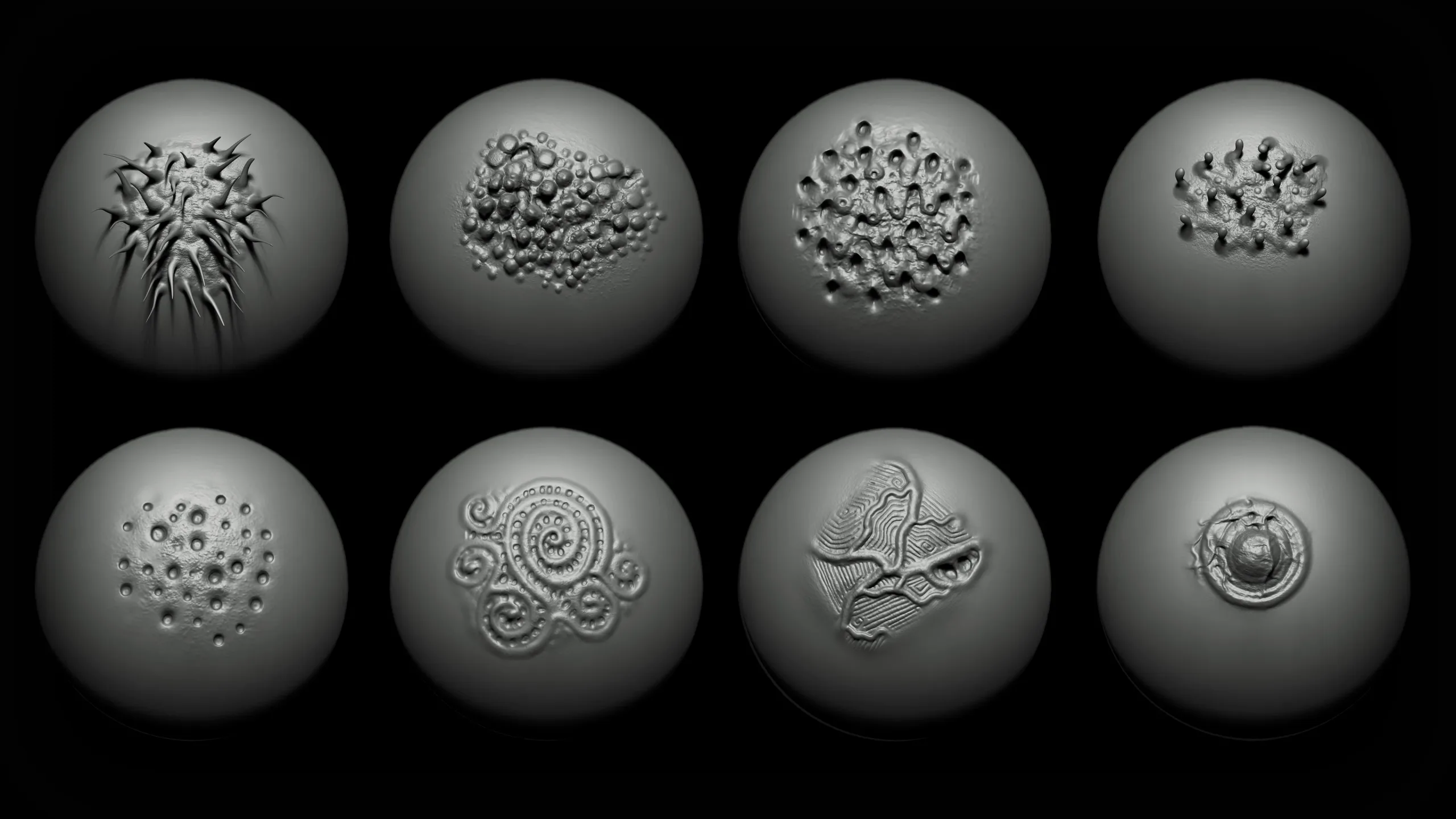 Zbrush + Blender Alien VDM Brush FlippedNormals