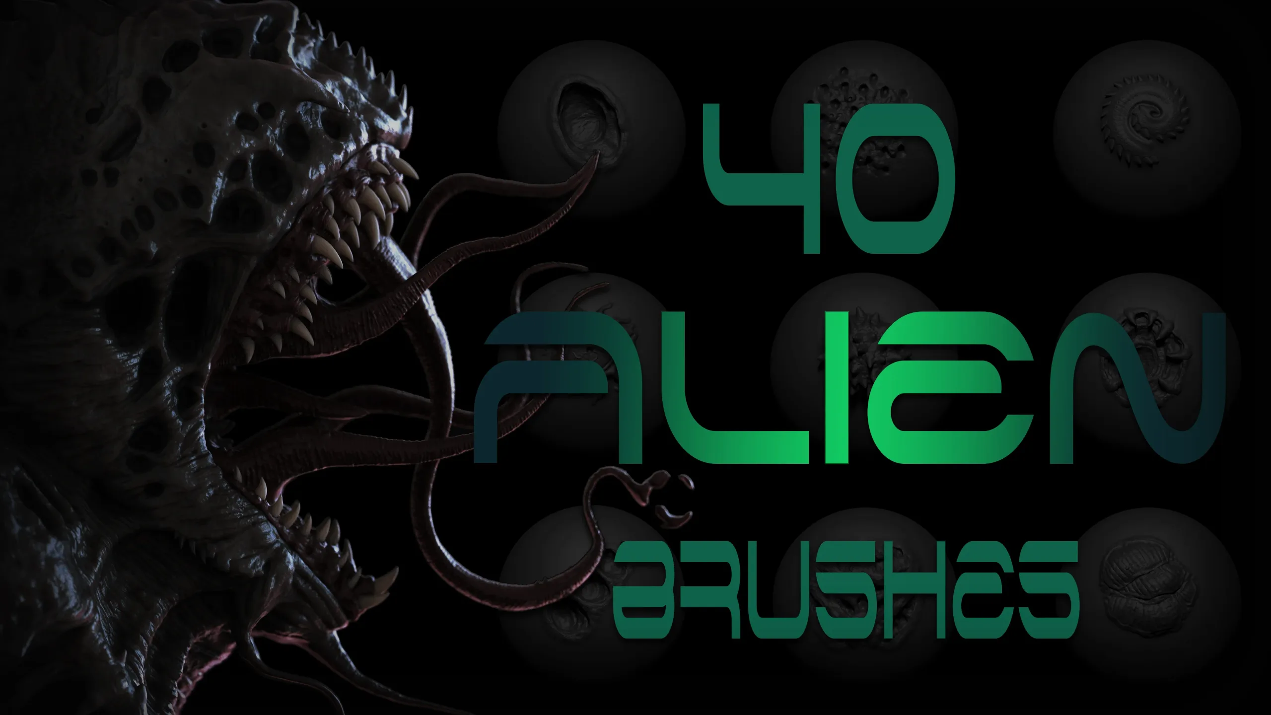 Zbrush + Blender Alien VDM Brush