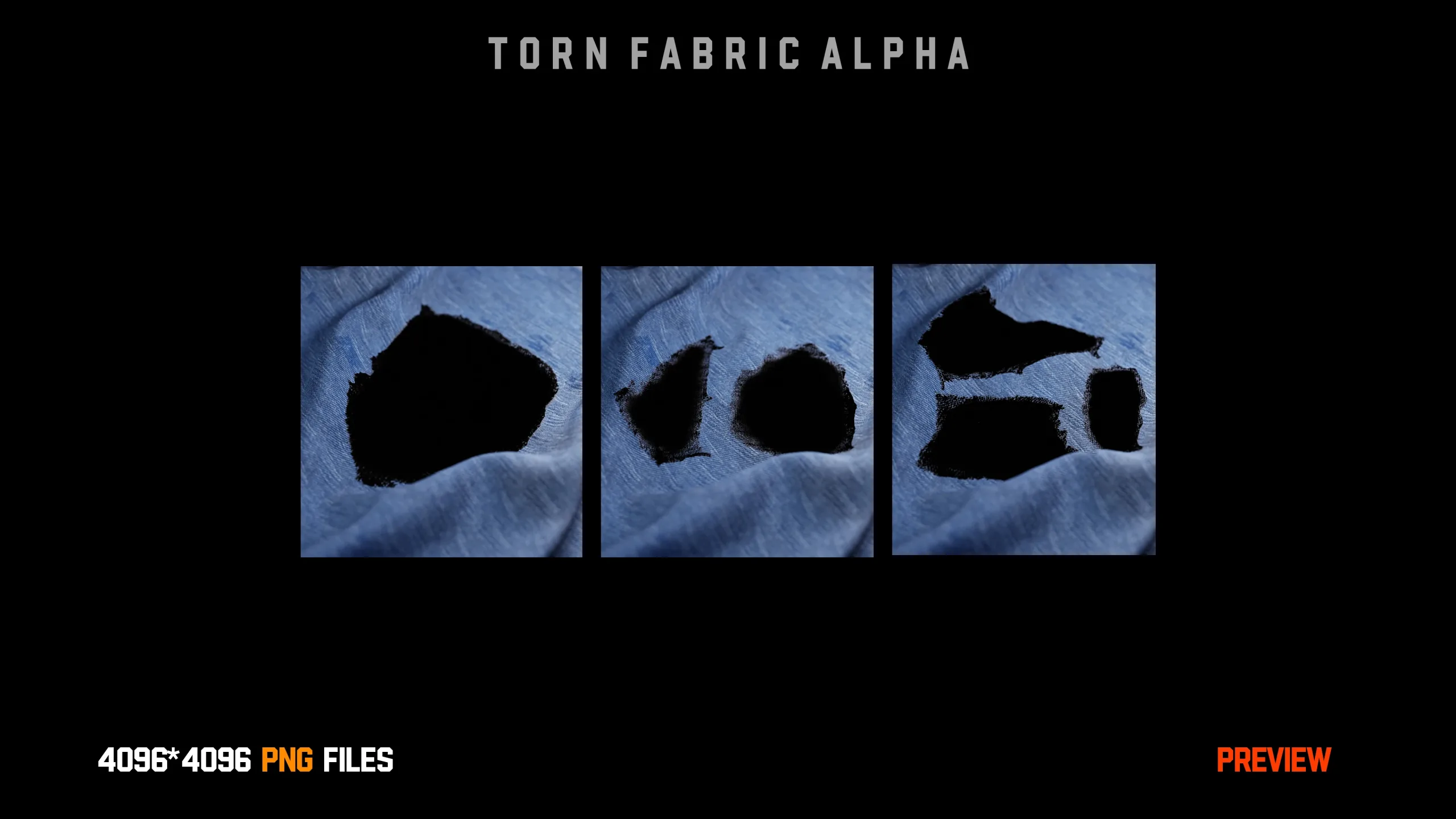 " 33 Torn Fabric Alphas " (Vol.1) + Video Tutorial