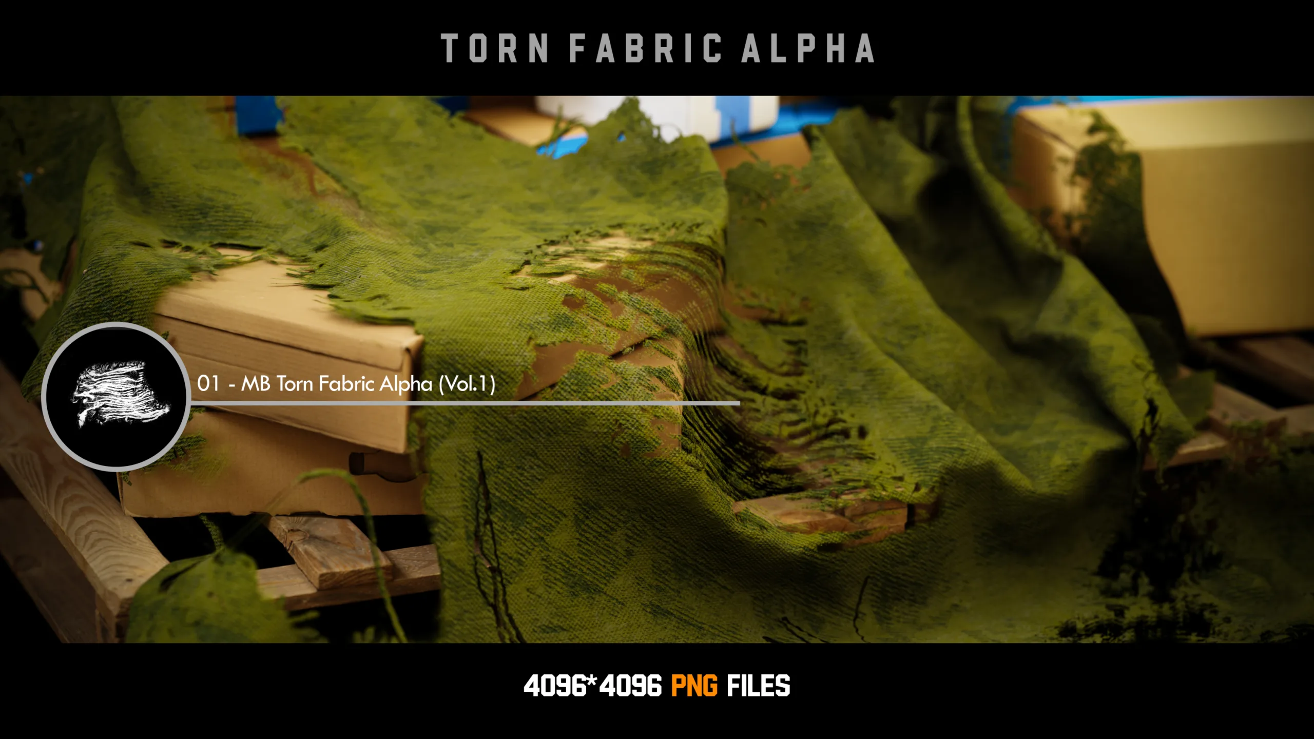 " 33 Torn Fabric Alphas " (Vol.1) + Video Tutorial