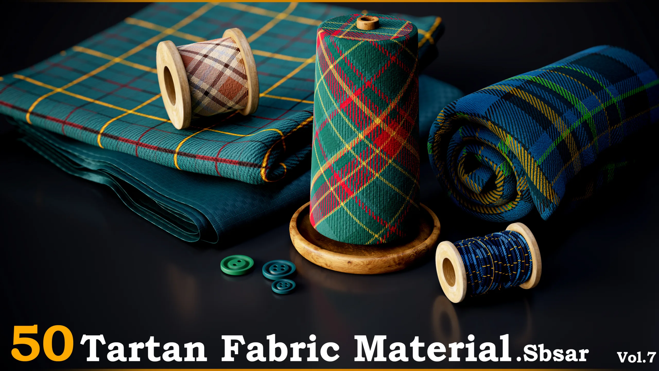 50 Tartan Fabric Material .SBSAR