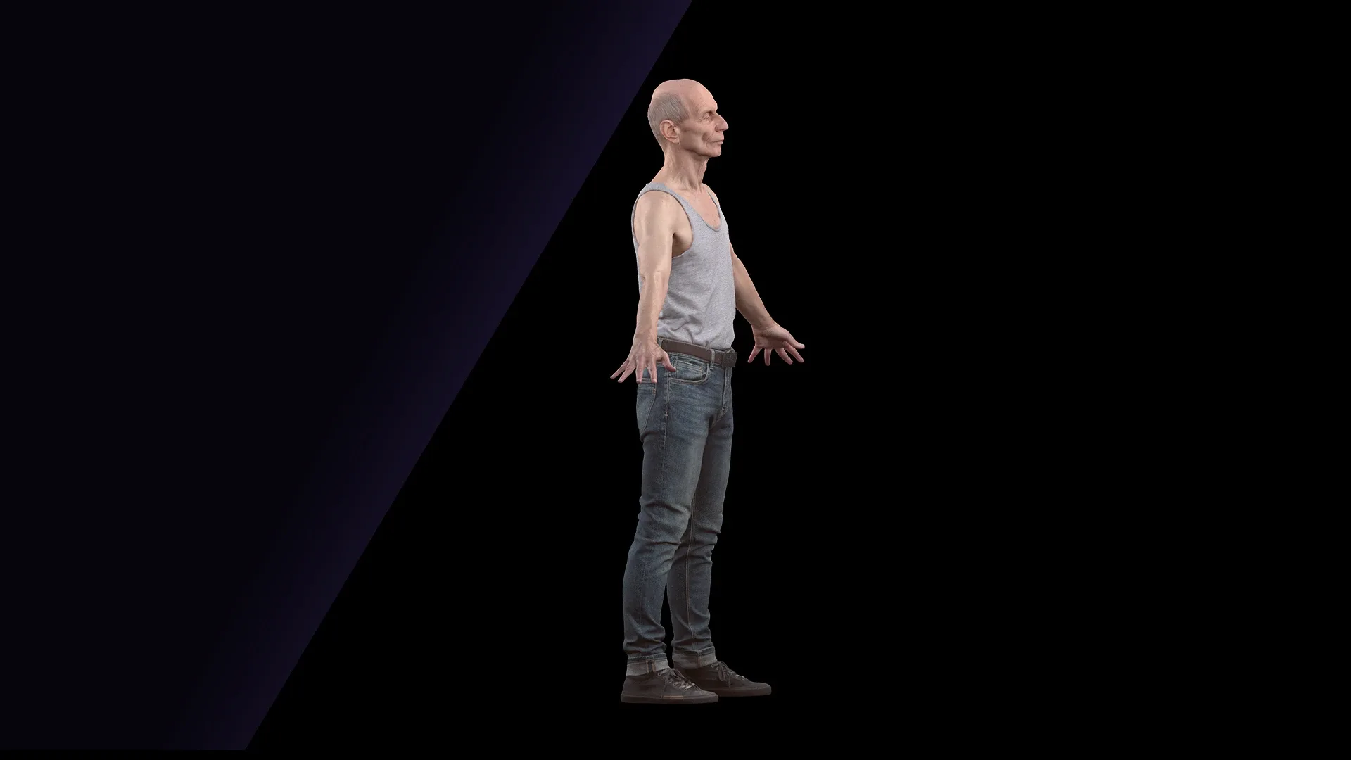 Cleaned A Pose Scan | 3D Model Marcus Doyle Dressed