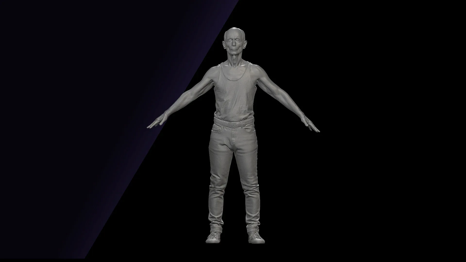 Cleaned A Pose Scan | 3D Model Marcus Doyle Dressed